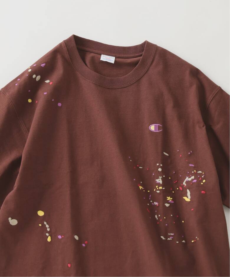 CHAMPION / チャンピオン 別注 刺繍スプラッシュ Tシャツ（Tシャツ 