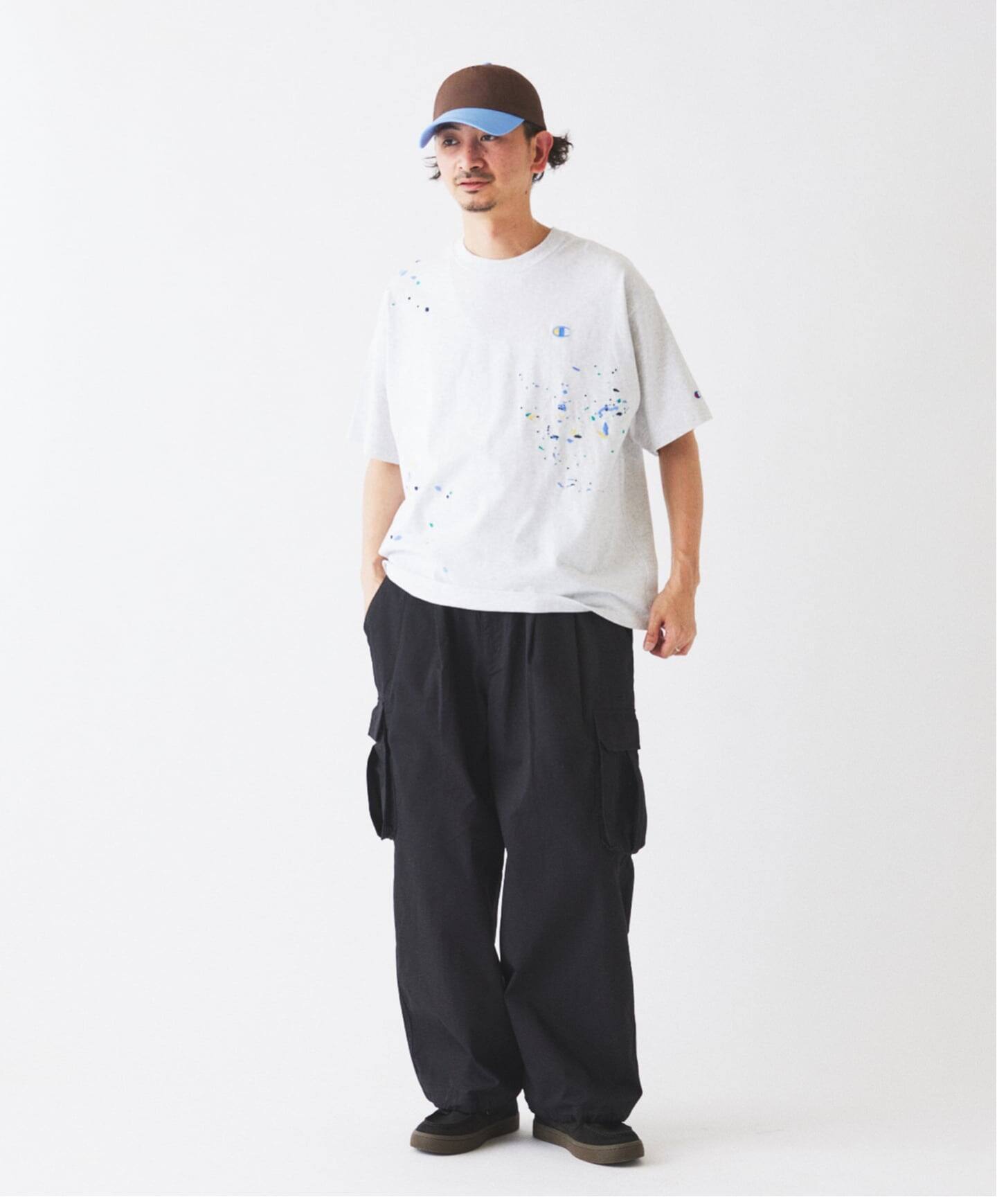 CHAMPION / チャンピオン 別注 刺繍スプラッシュ Tシャツ（Tシャツ
