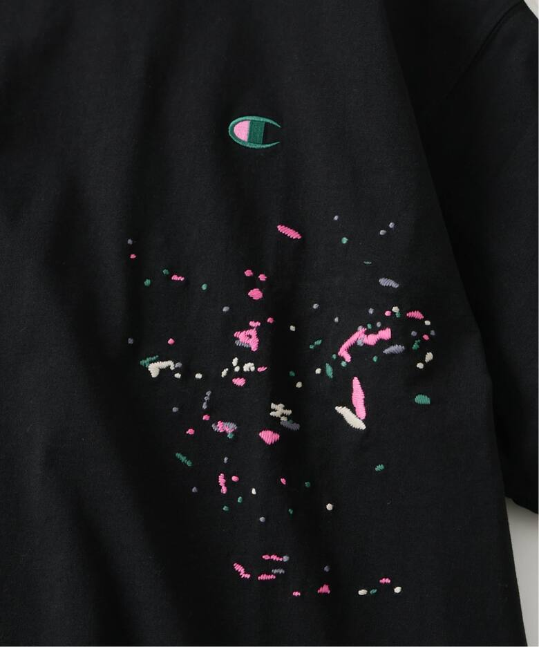 CHAMPION / チャンピオン 別注 刺繍スプラッシュ Tシャツ（Tシャツ 