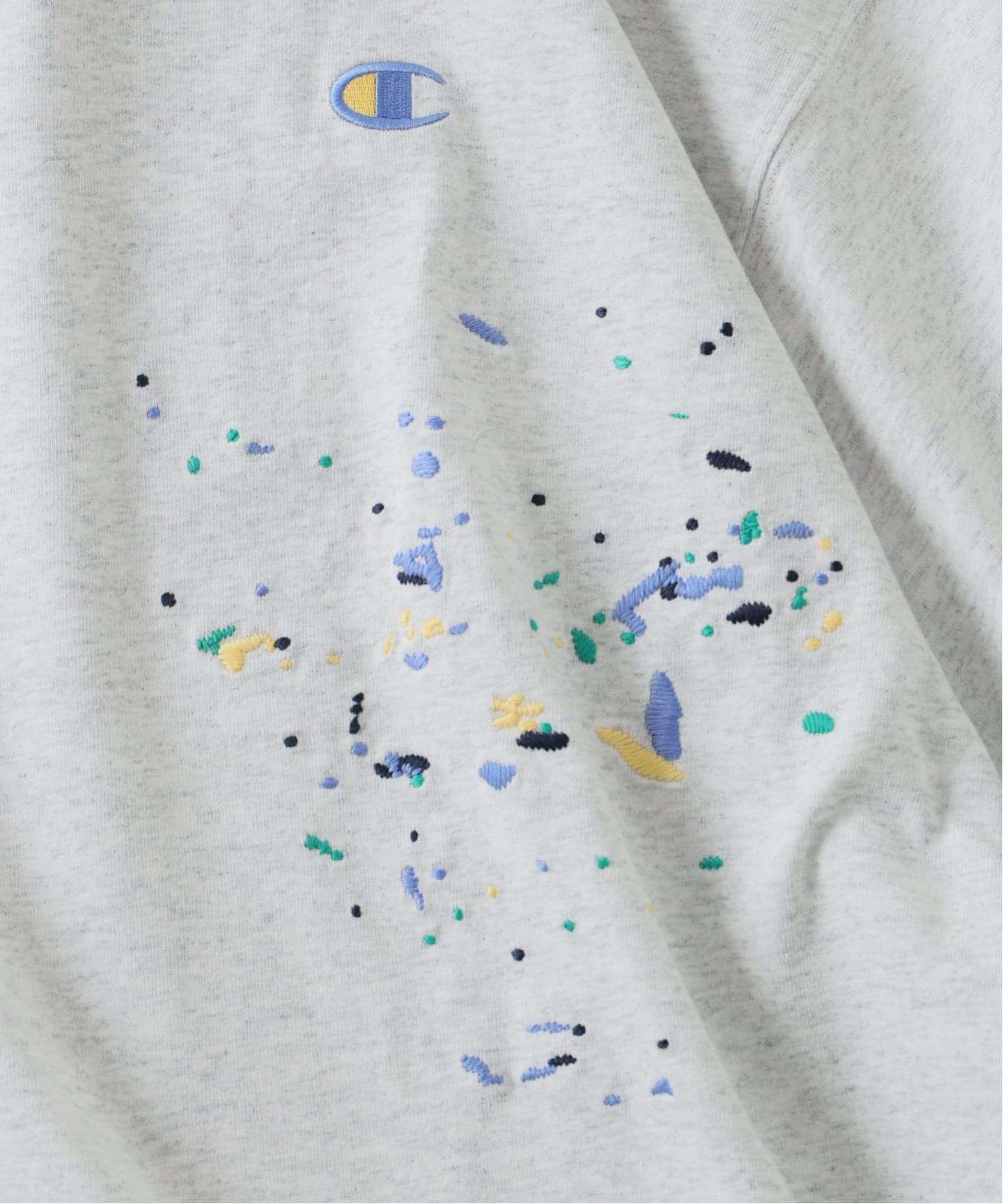 CHAMPION / チャンピオン 別注 刺繍スプラッシュ Tシャツ（Tシャツ
