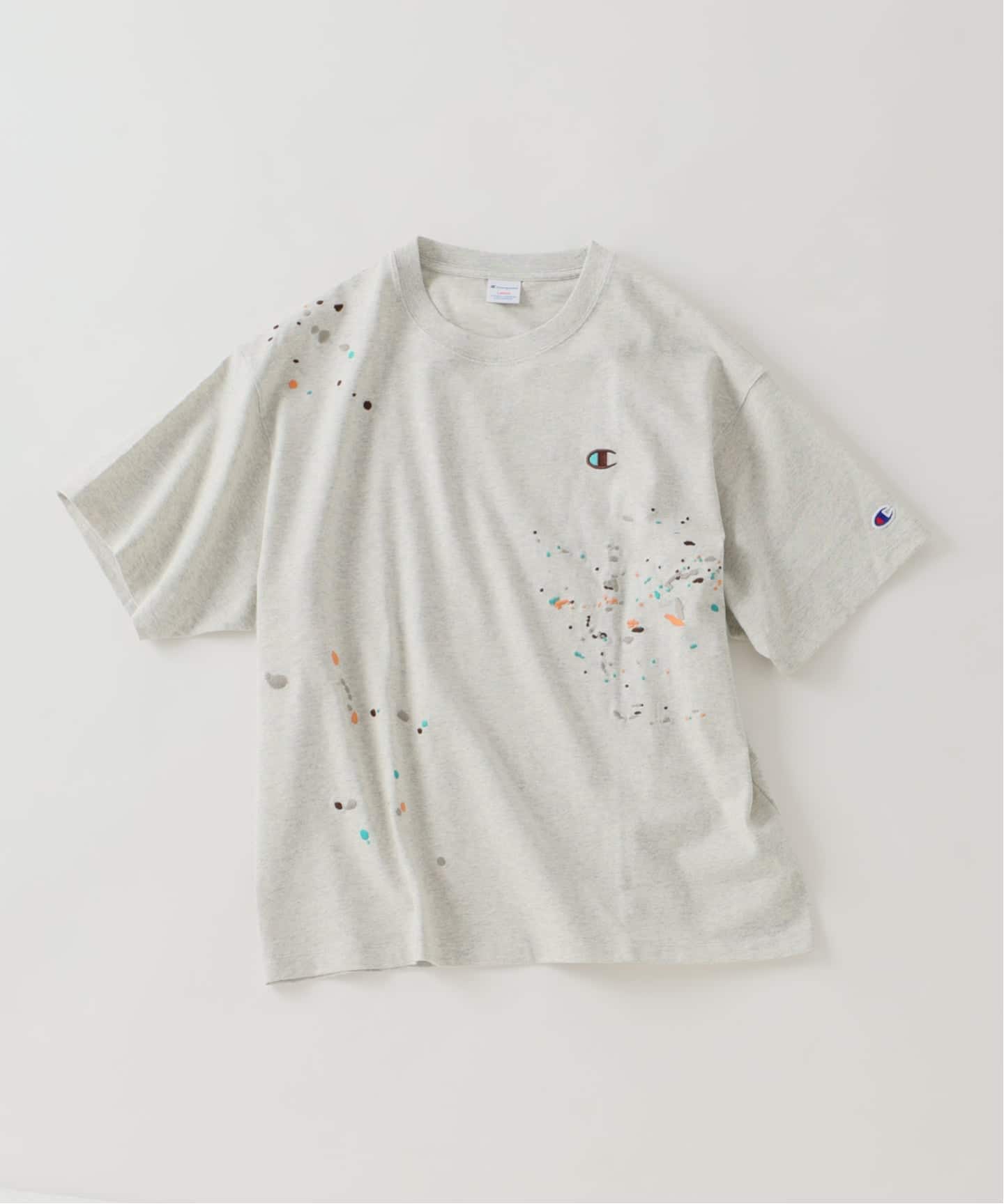CHAMPION / チャンピオン 別注 刺繍スプラッシュ Tシャツ（Tシャツ