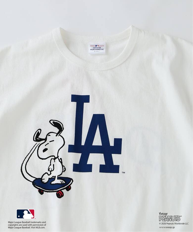 PEANUTS / ピーナッツ 別注 MLB ベースボール プリントTシャツ（T 