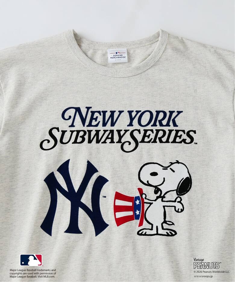PEANUTS / ピーナッツ 別注 MLB ベースボール プリントTシャツ（T 