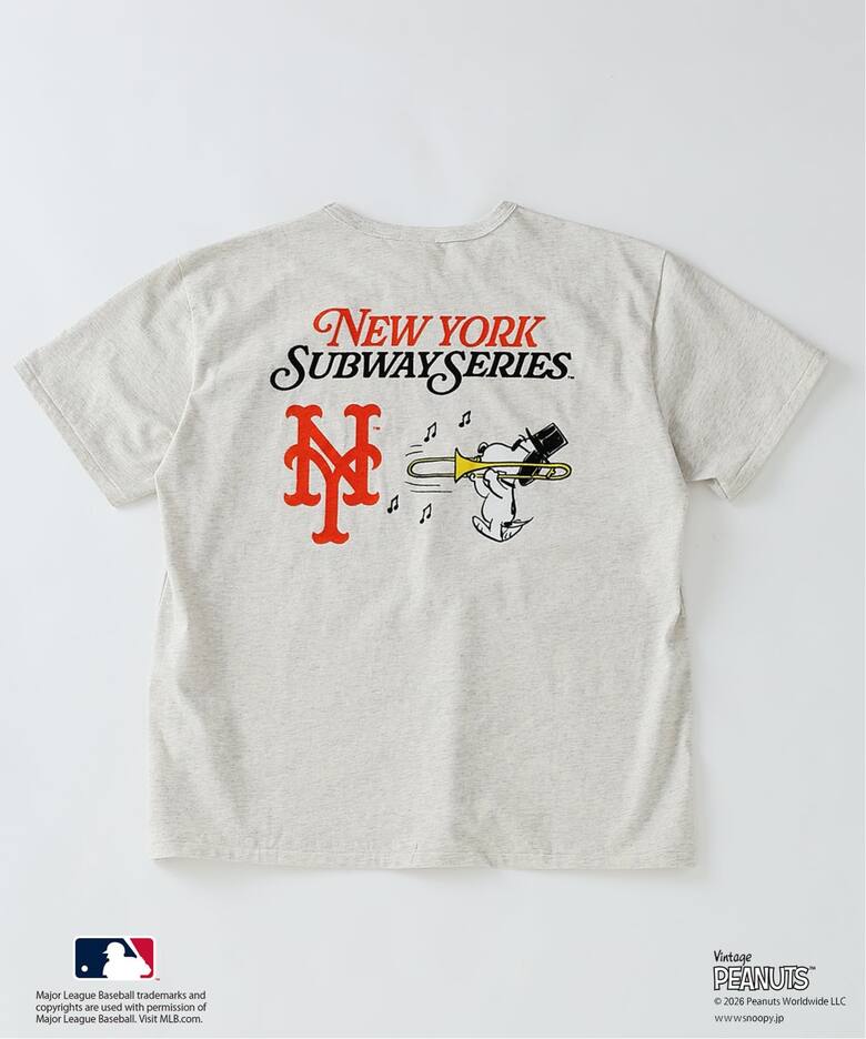 PEANUTS / ピーナッツ 別注 MLB ベースボール プリントTシャツ（T 