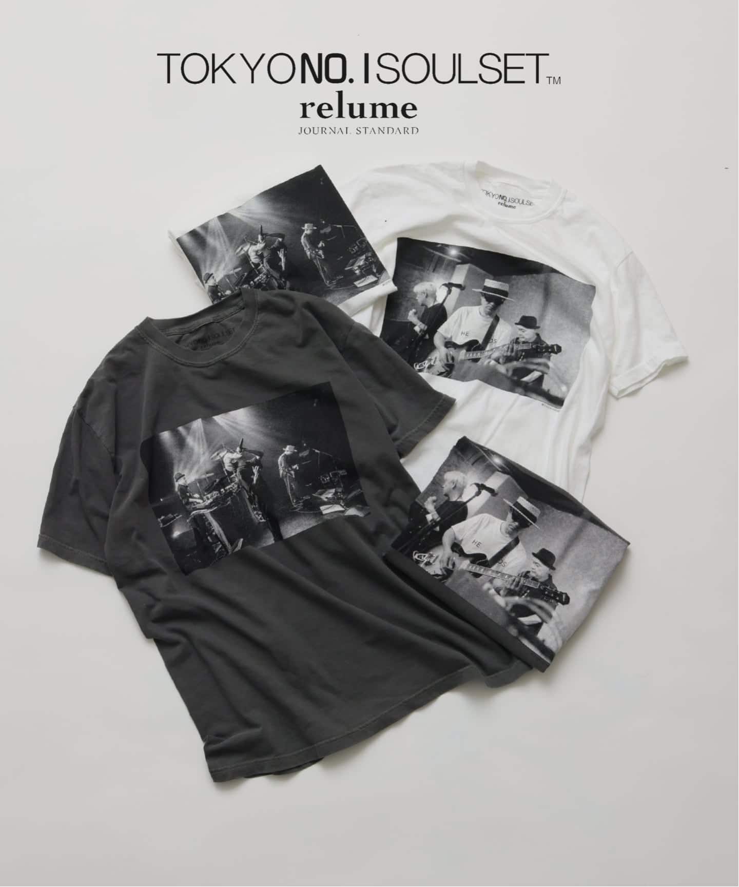 予約》【TOKYO No.1 SOUL SET × relume】別注 ライブフォト Tシャツ（T