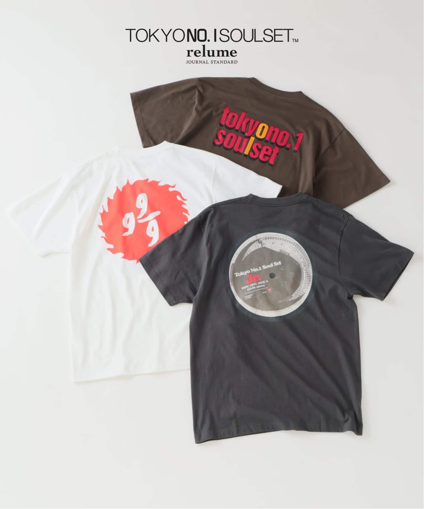 TOKYO No.1 SOUL SET × relume】別注 “Jr.” プリント Tシャツ（Tシャツ