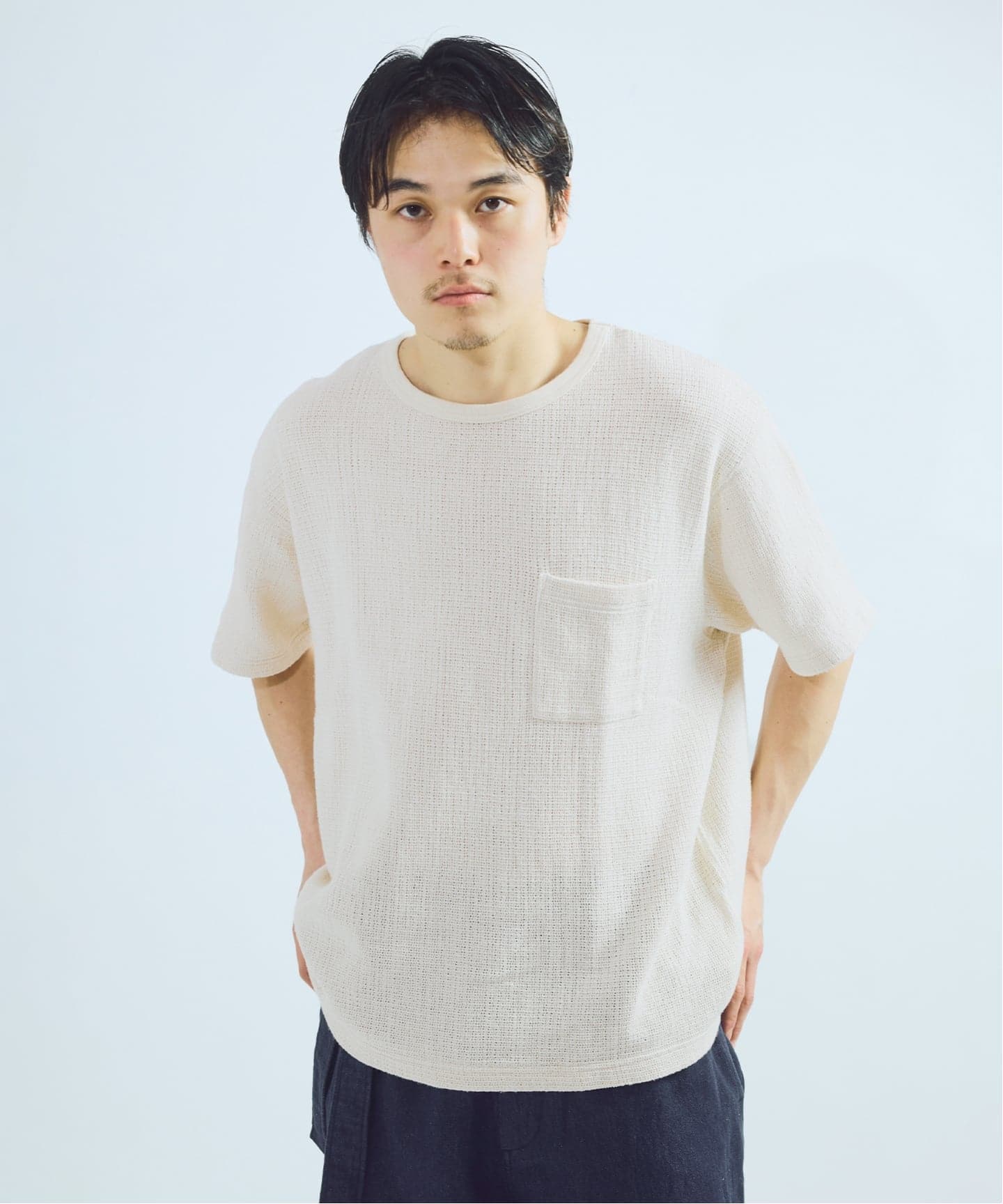 J.S.Homestead / レノ メッシュ ファブリック ポケット Tシャツ（T