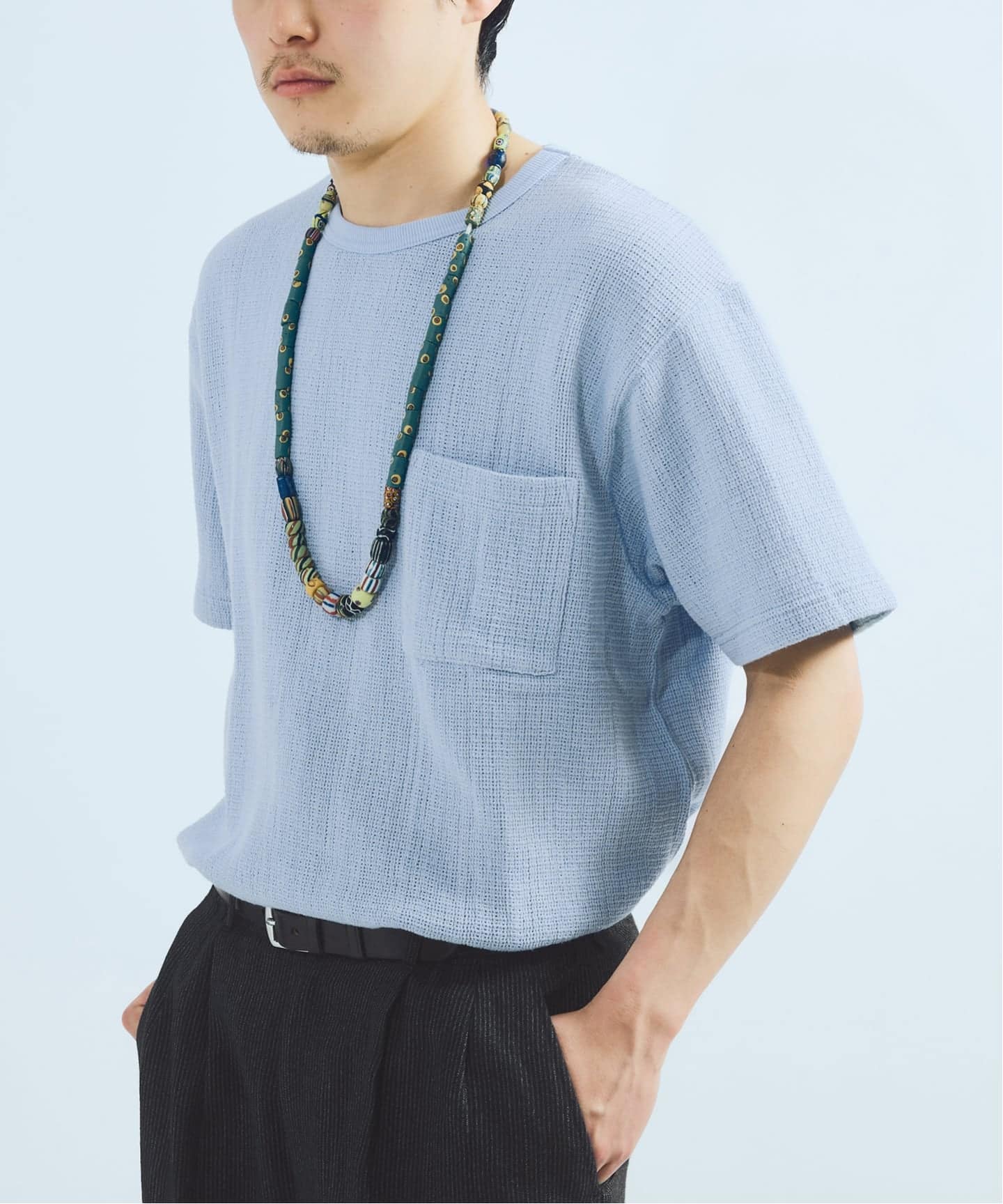J.S.Homestead / レノ メッシュ ファブリック ポケット Tシャツ（T