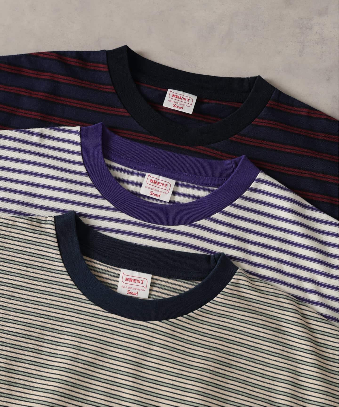 BRENT / ブレント 別注 ボーダー ポケット Tシャツ 1（Tシャツ