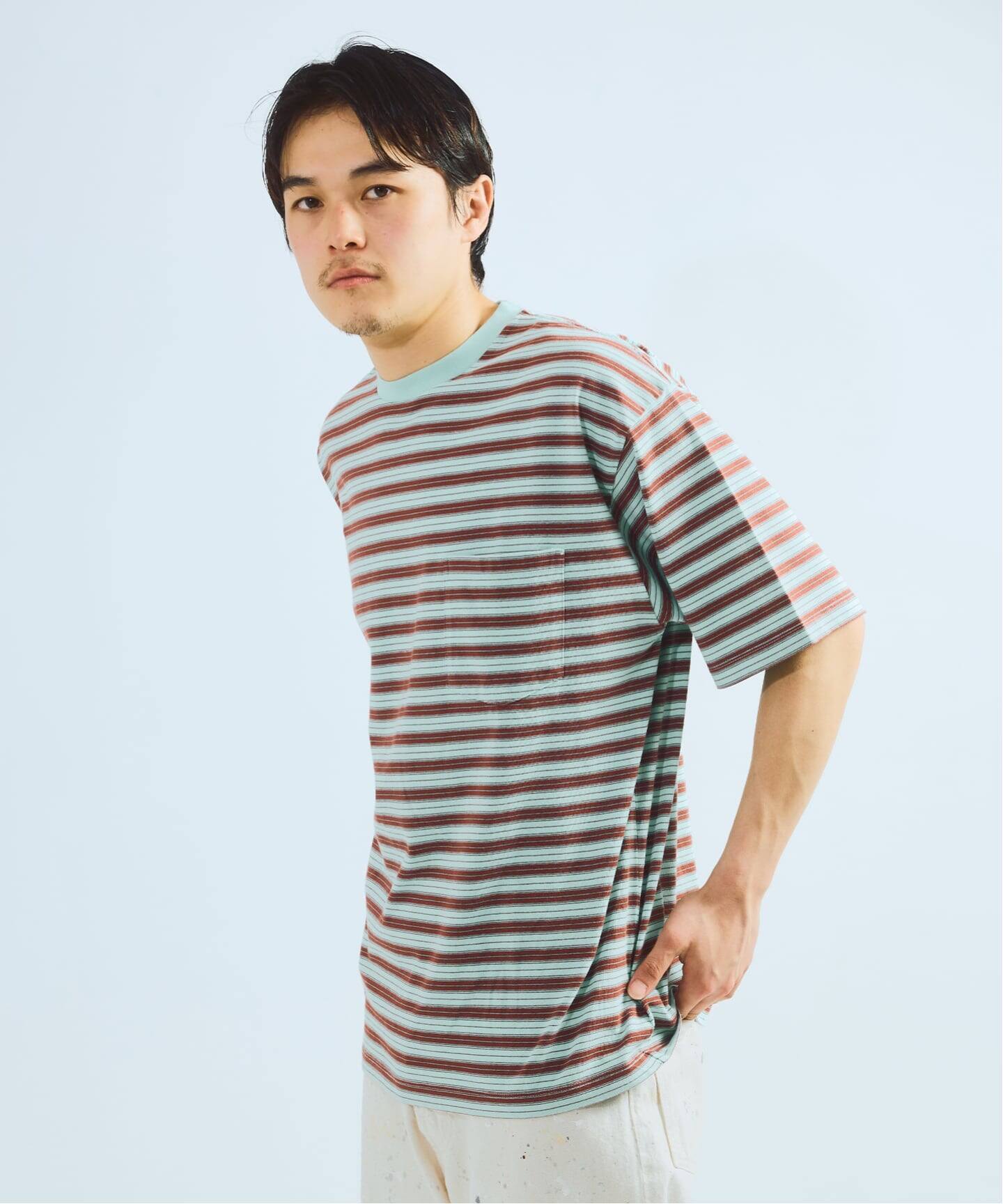 BRENT / ブレント 別注 ボーダー ポケット Tシャツ 2（Tシャツ