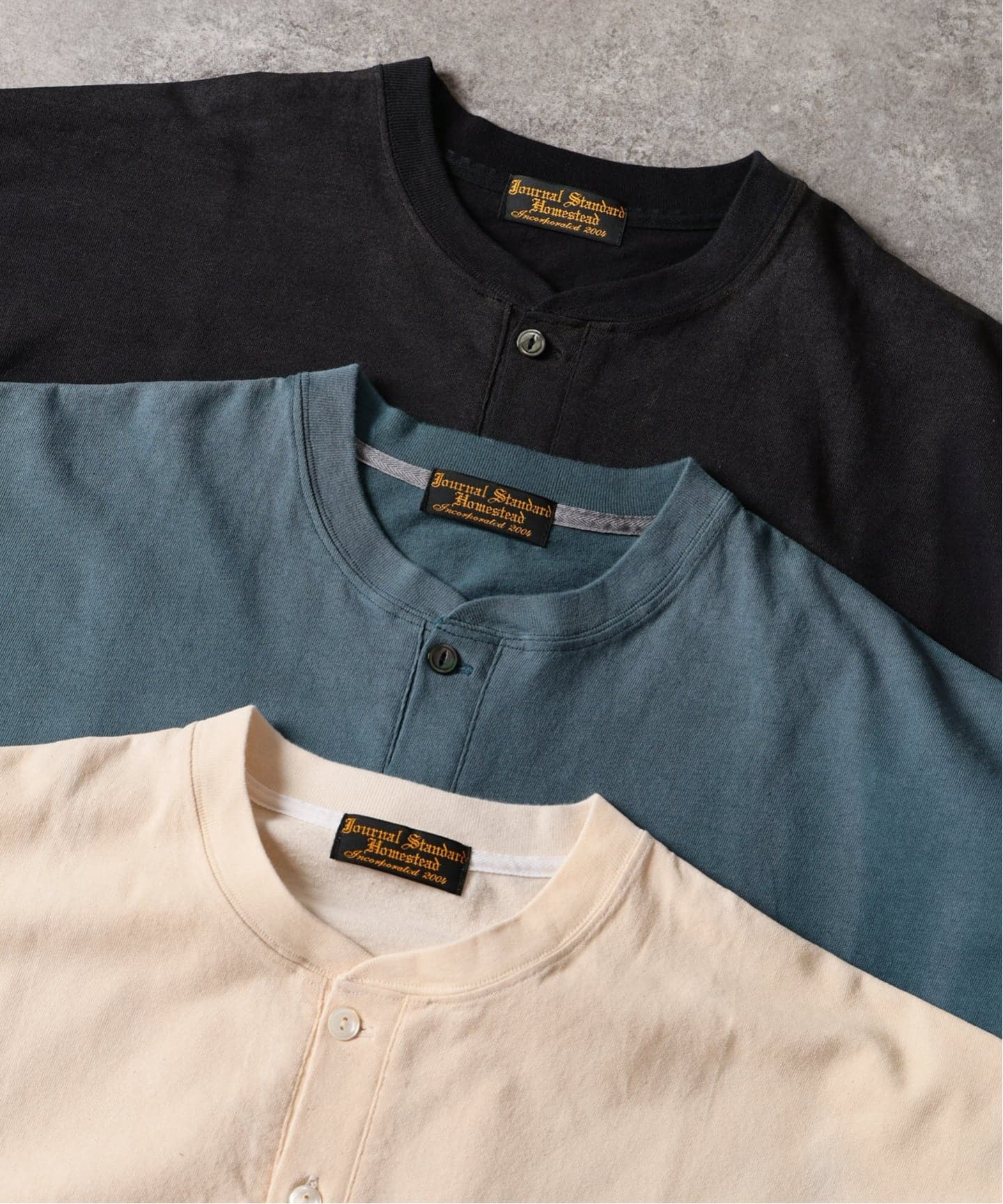 J.S.Homestead / フェード ヘンリー ネック Tシャツ（Tシャツ