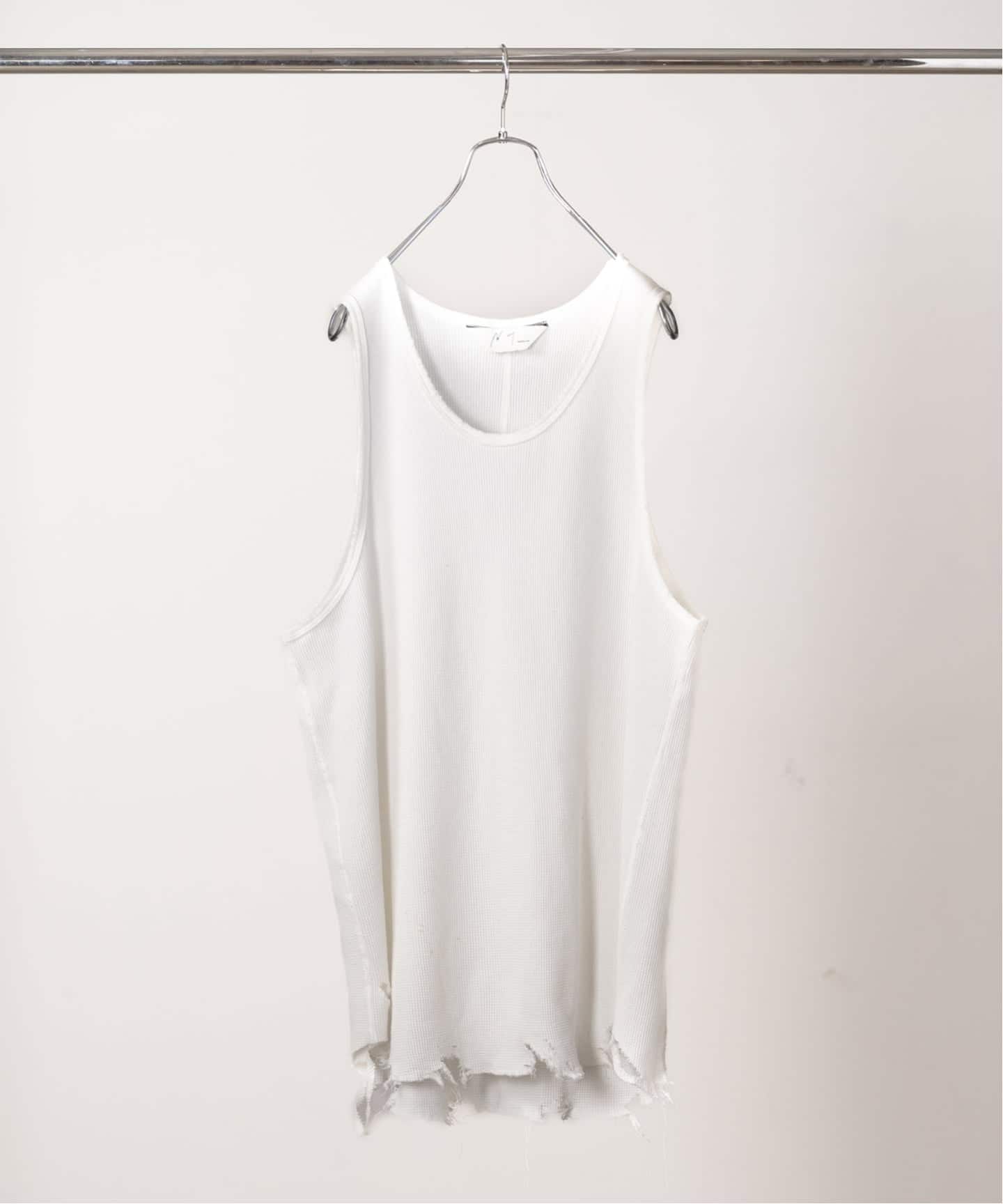 ANCELLM / アンセルム DAMAGE WAFFLE TANK（Tシャツ／カットソー