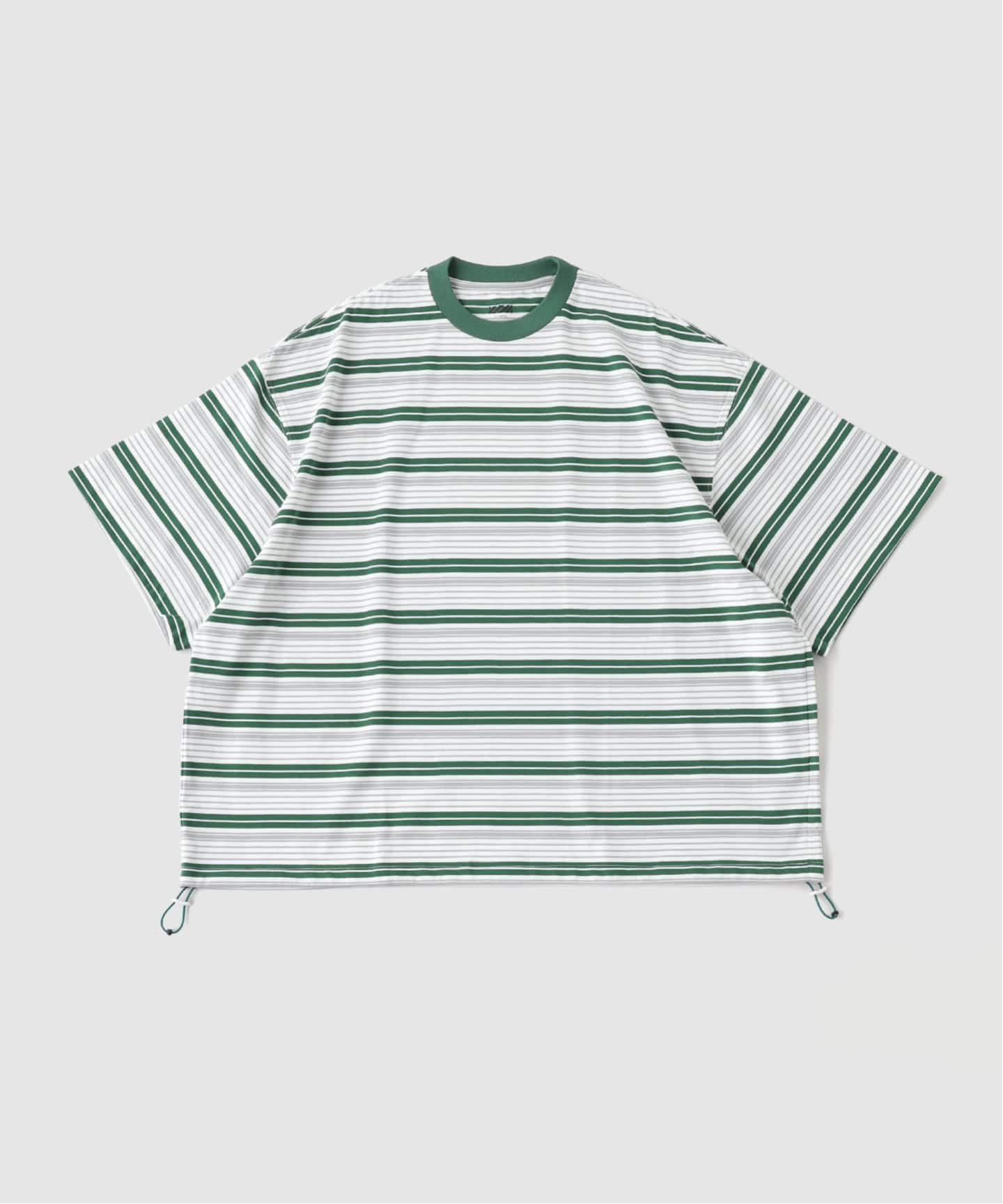 is-ness / イズネス Border Balloon T-Shirt（Tシャツ／カットソー