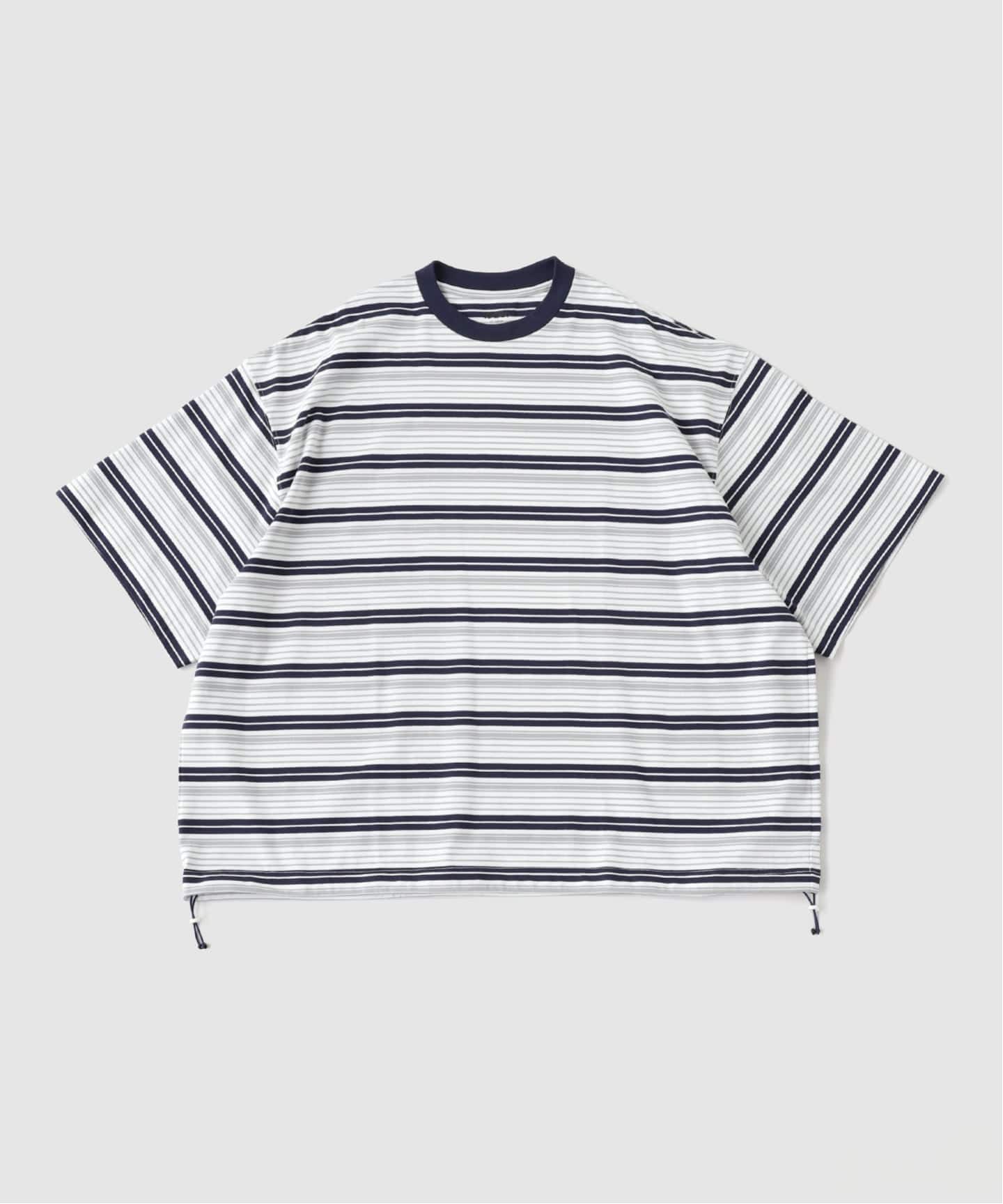 is-ness / イズネス Border Balloon T-Shirt（Tシャツ／カットソー