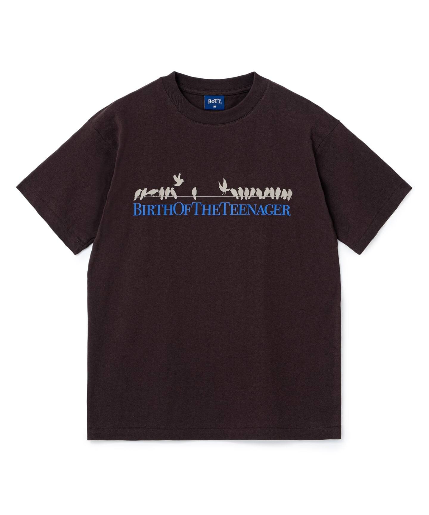 Lチキ BoTT Tシャツ ネイビー Sサイズ BoTT / ボット The Flock Tee（Tシャツ／カットソー）｜WISM（ウィズム
