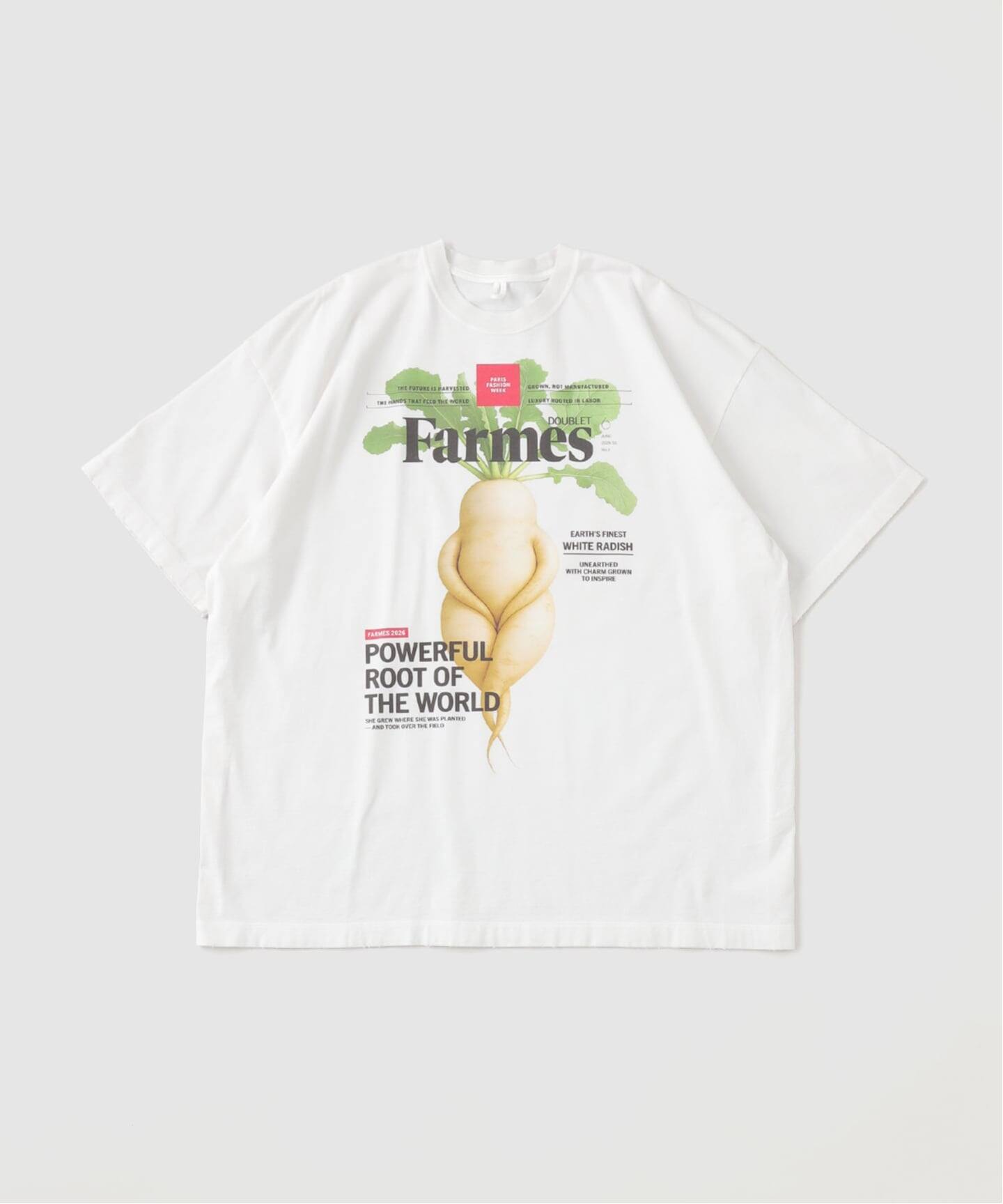 チ*ミ様 doublet Farmes Tシャツ ホワイト doublet / ダブレット FARMES MAGAZINE COVER T-SHIRT（Tシャツ