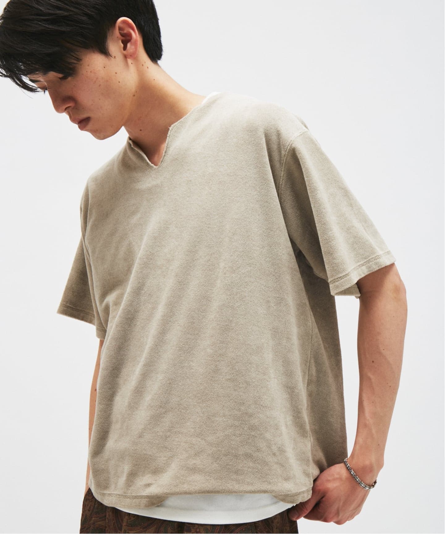 パイル キーネック Tシャツ（Tシャツ／カットソー）｜JOURNAL STANDARD