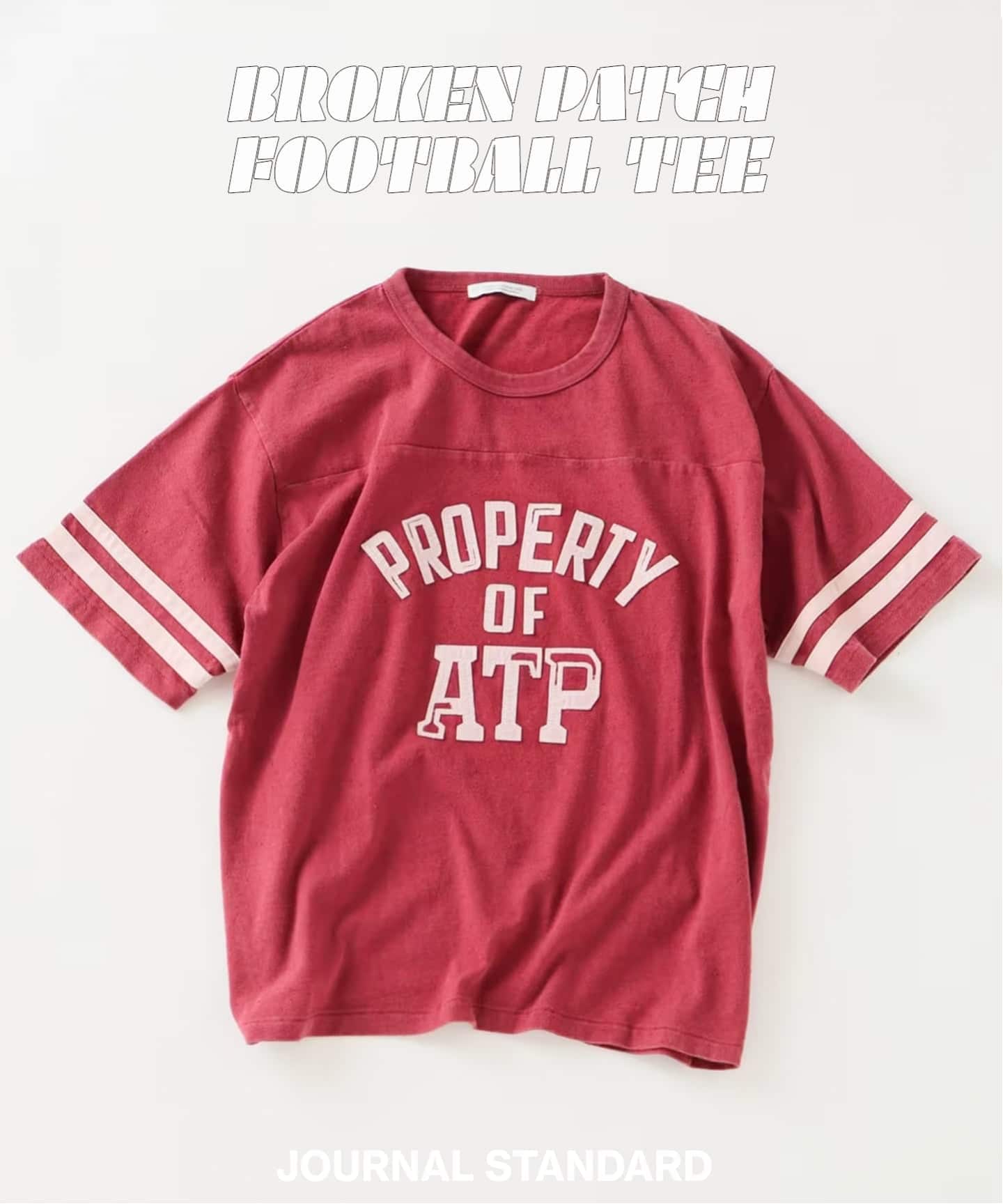 予約》ブロークン パッチ フットボール T（Tシャツ／カットソー