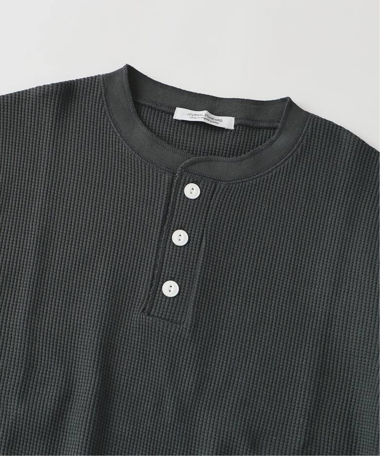 TC サーマル 半袖 ヘンリーネック Tシャツ（Tシャツ／カットソー 