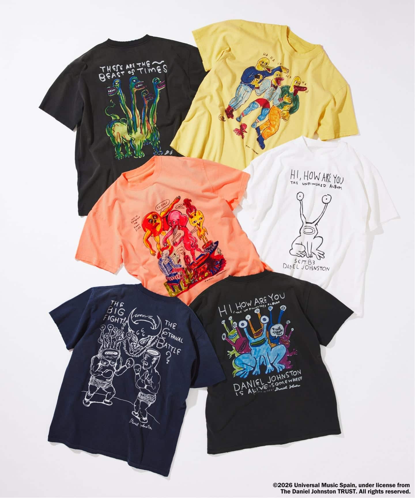 DANIEL JOHNSTON / ダニエル・ジョンストン 別注 プリント Tシャツ（T