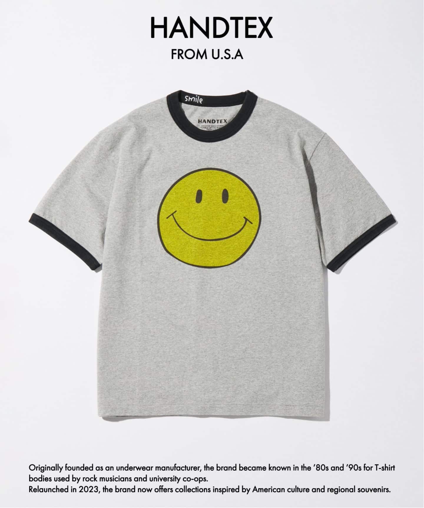 スマイル様 予約》HANDTEX / ハンドテックス 別注 SMILE スマイル Tシャツ（T