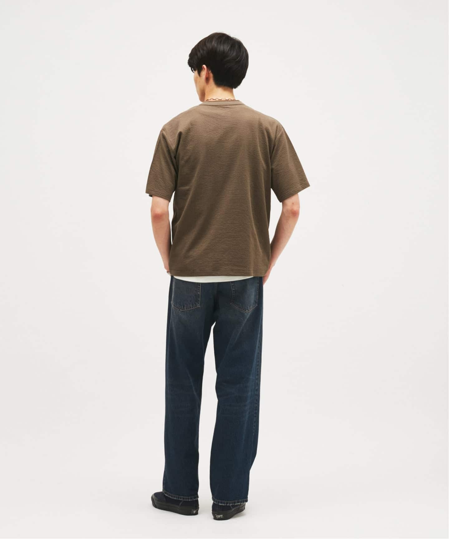 カット サッカー ヘンリーネック Tシャツ（Tシャツ／カットソー