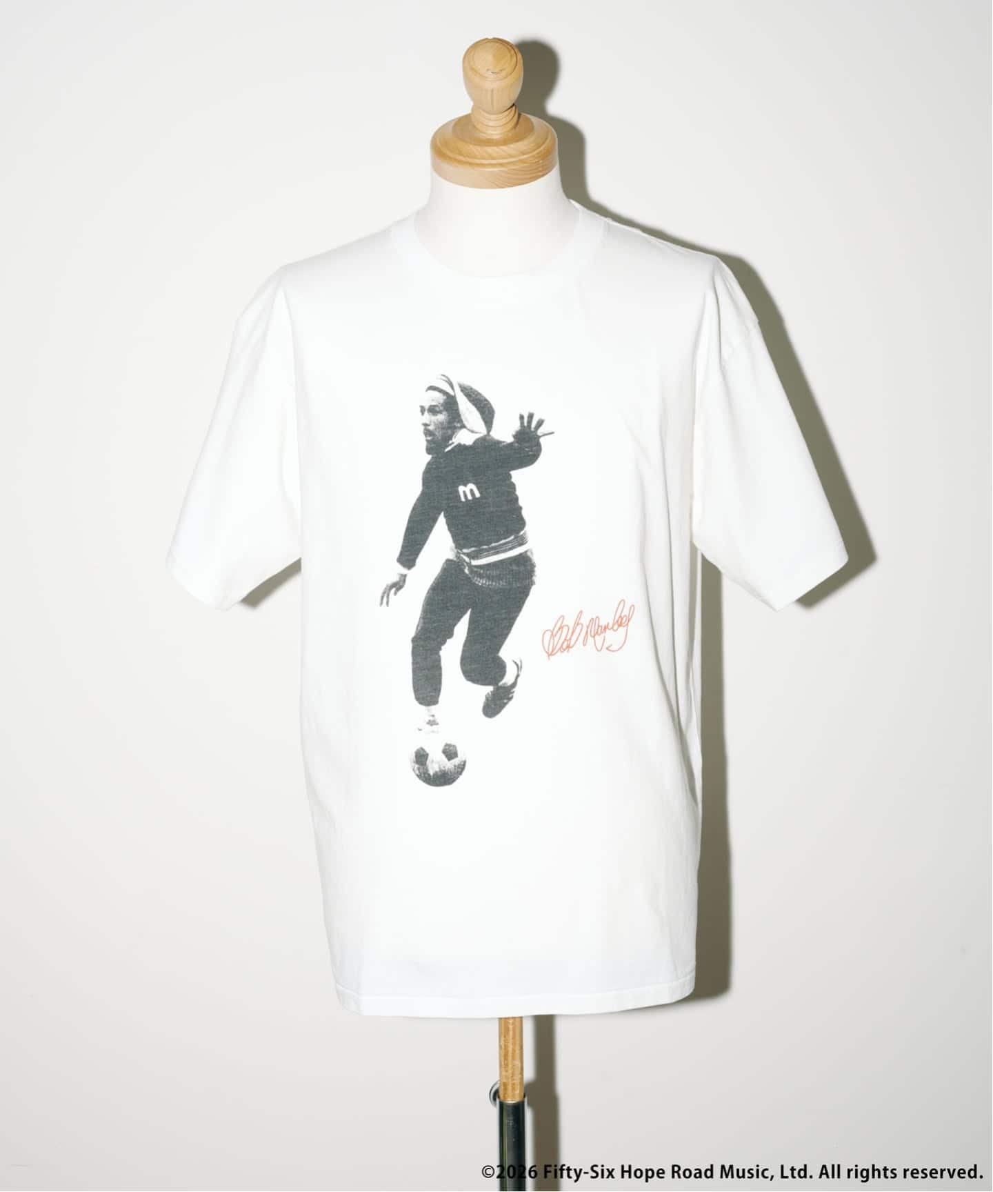 Bob Marley ボブマーリー Tシャツ ホワイト Bob Marley / ボブ・マーリー プリント Tシャツ（Tシャツ／カットソー