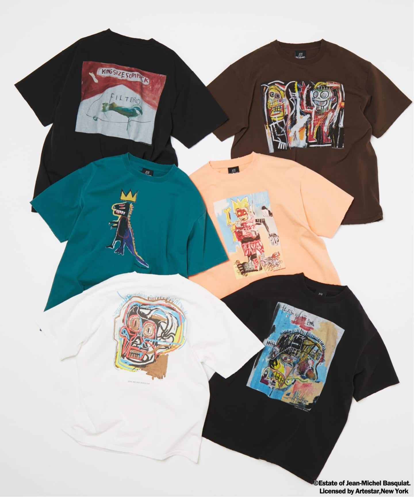 Jean-Michel Basquiat / ジャン＝ミシェル・バスキア プリントTシャツ