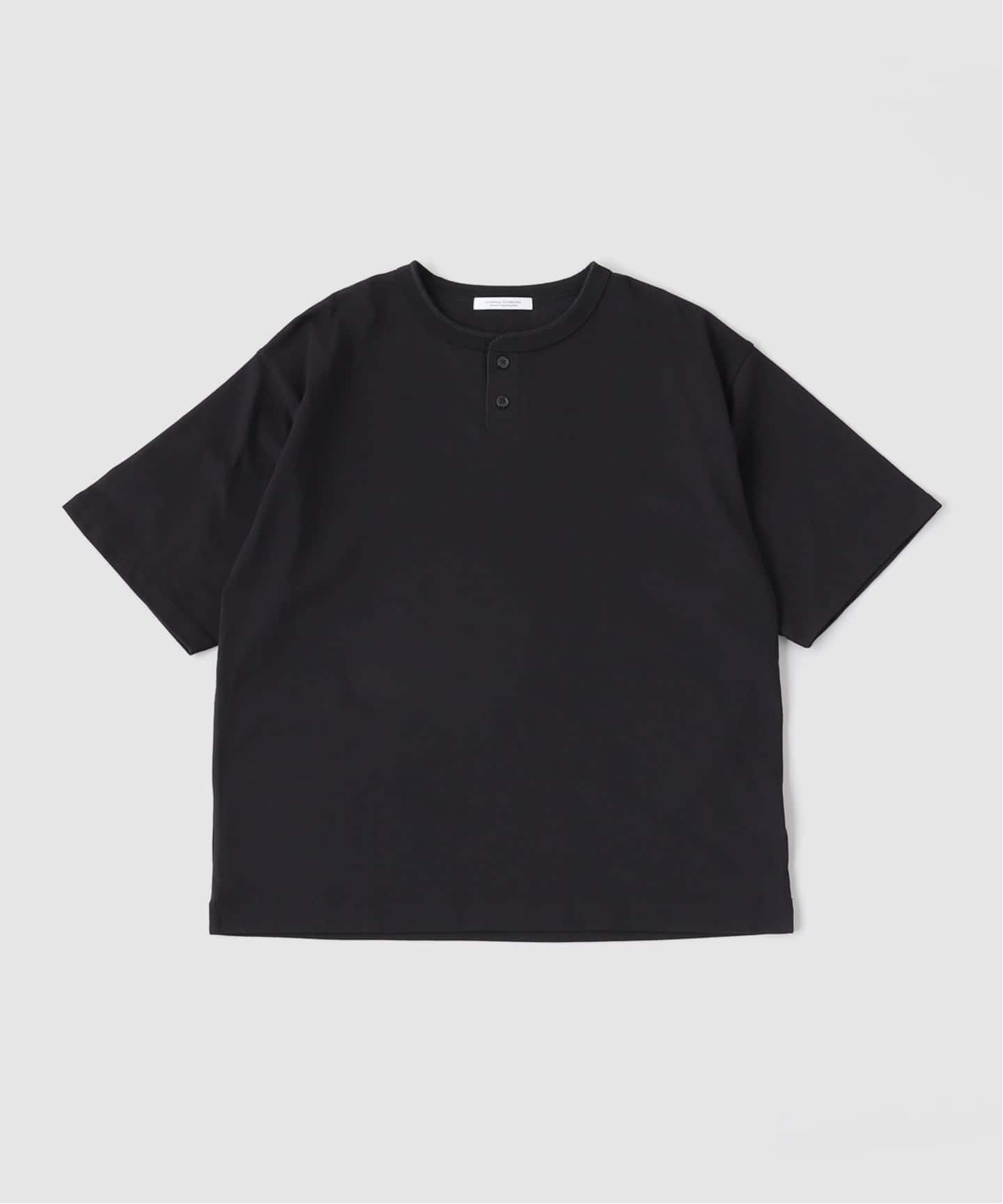 シルケット 2ボタン ヘンリネック Tシャツ（Tシャツ／カットソー