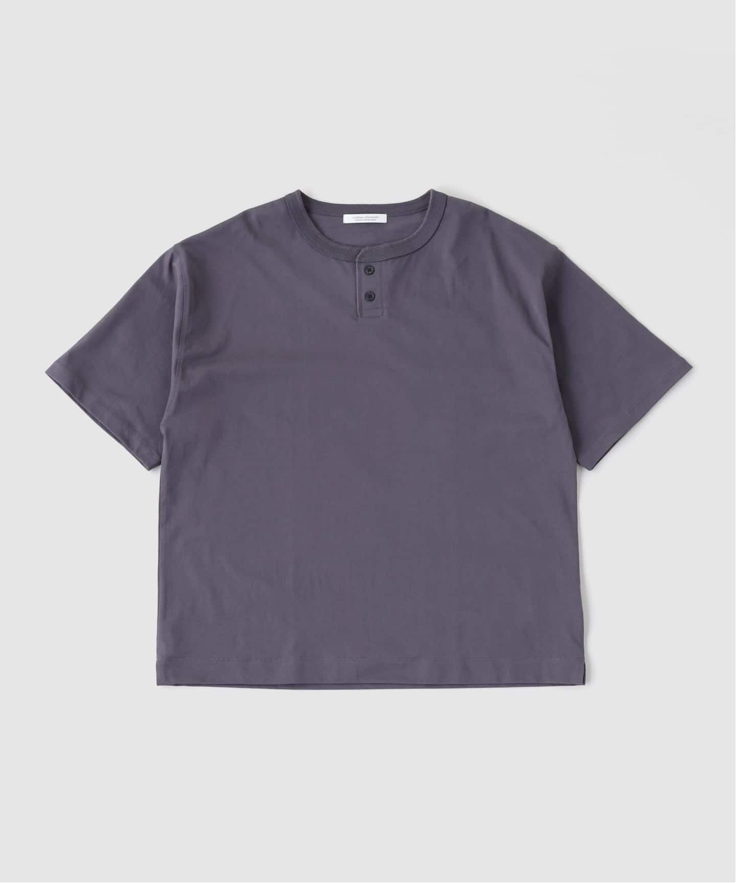 シルケット 2ボタン ヘンリネック Tシャツ（Tシャツ／カットソー