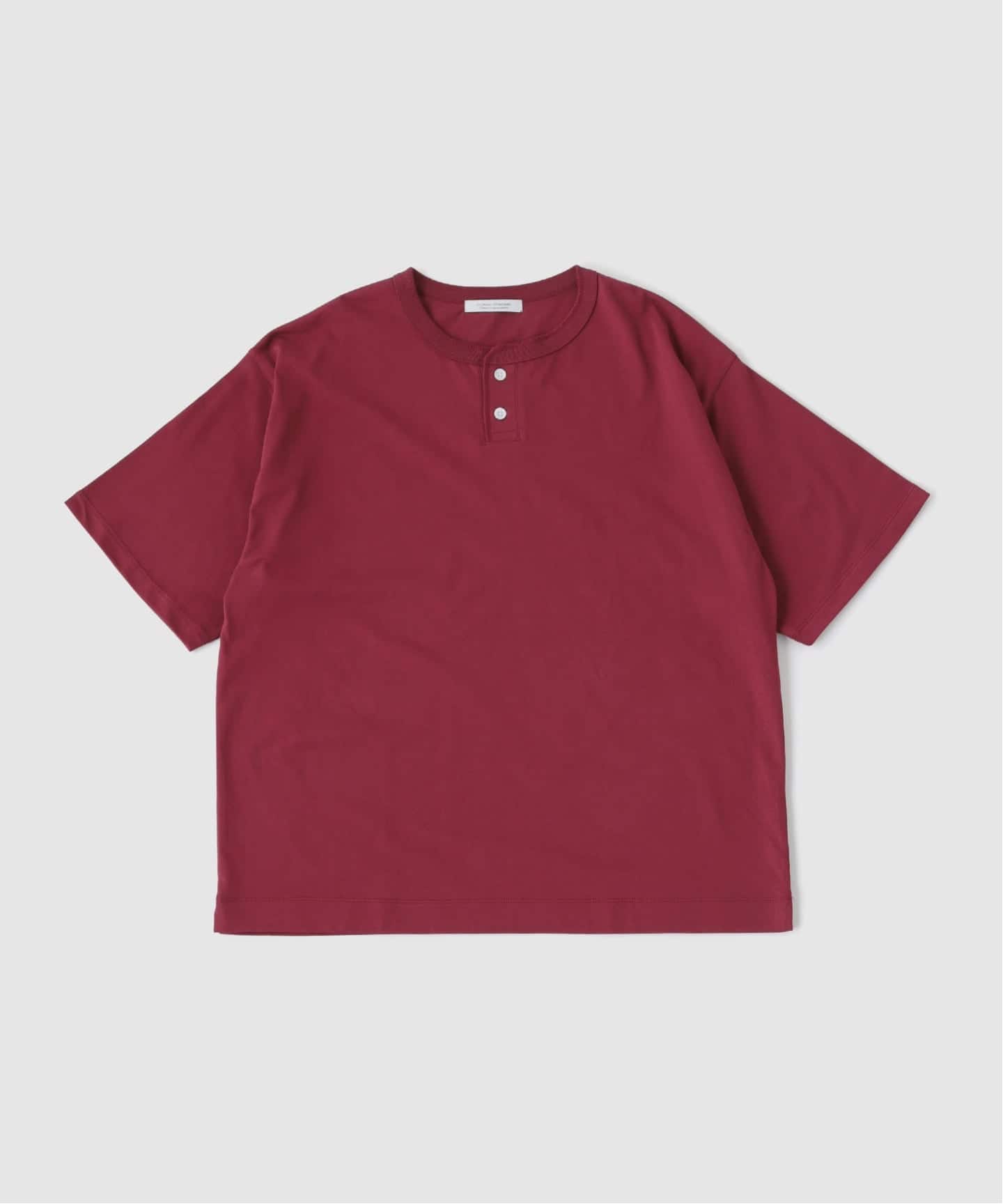 シルケット 2ボタン ヘンリネック Tシャツ（Tシャツ／カットソー
