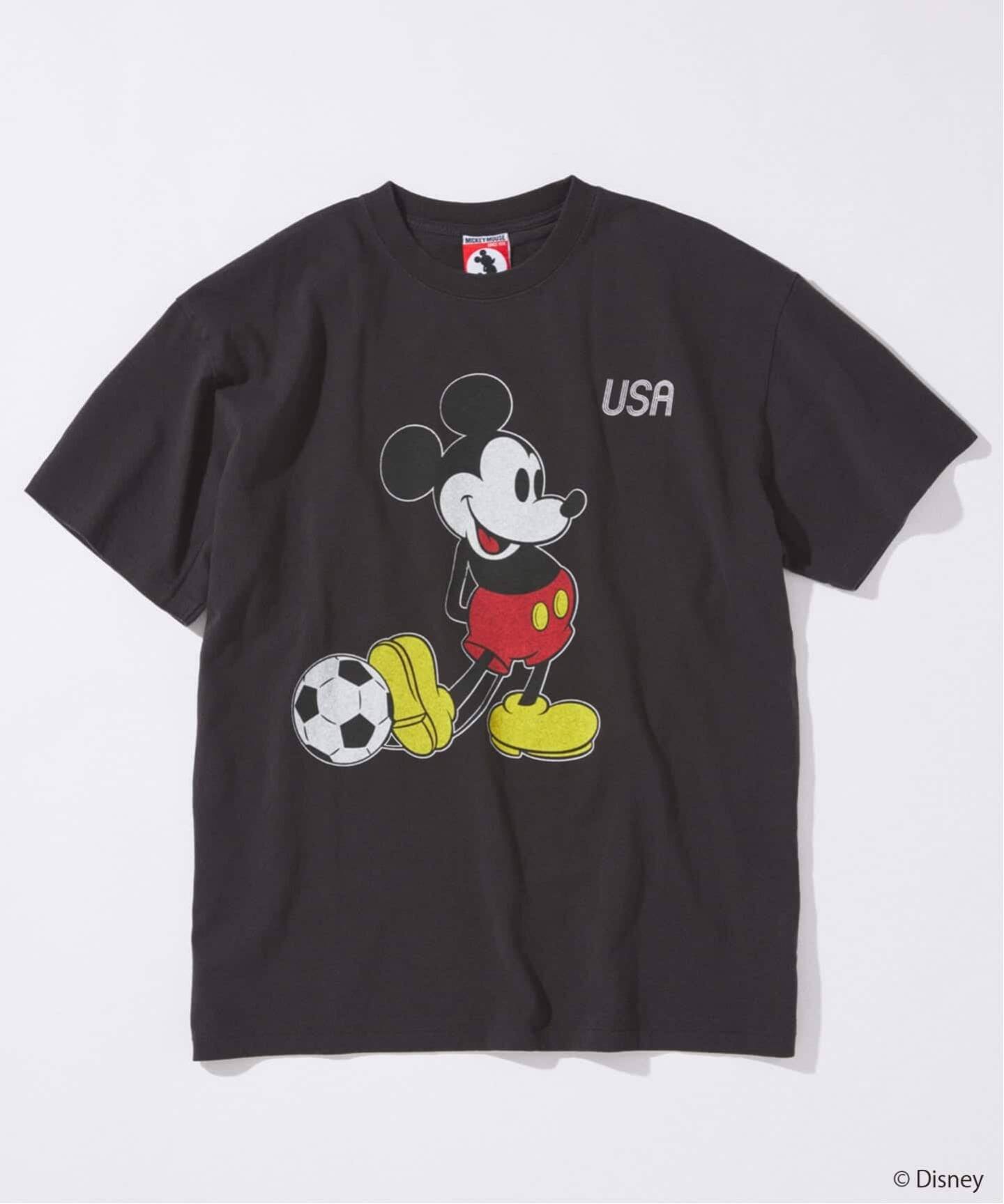 MICKEY MOUSE / ミッキー マウス 別注 サッカー プリント Tシャツ（T 