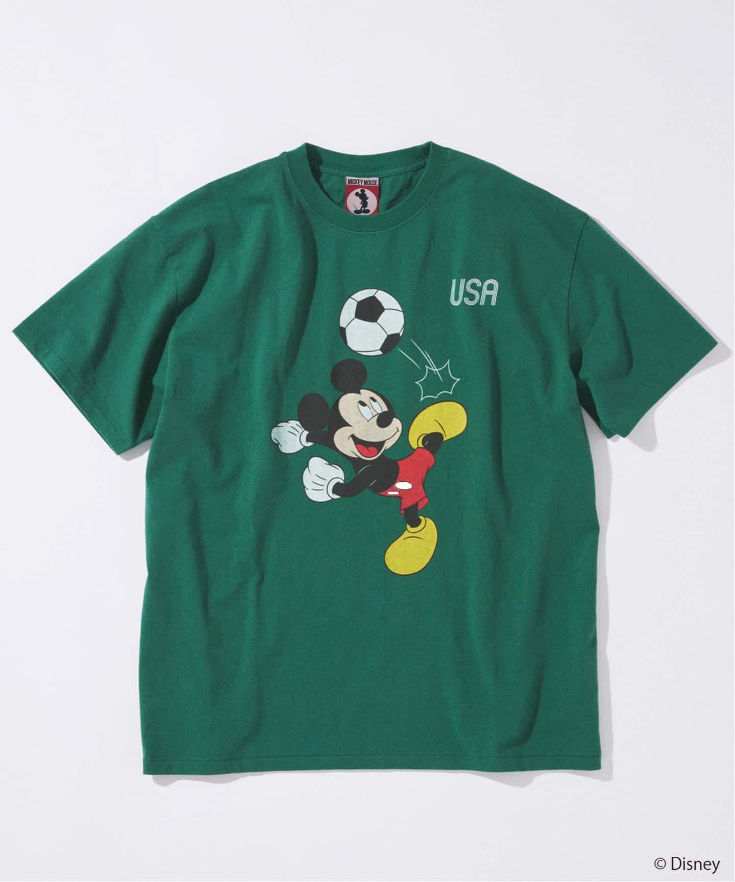 MICKEY MOUSE / ミッキー マウス 別注 サッカー プリント Tシャツ（T