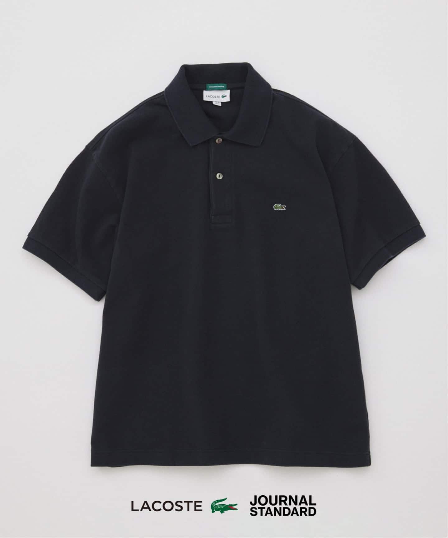 【LACOSTE×JS / ラコステ】別注 ヘビーピケポロシャツ ブラック 5 LACOSTE / ラコステ 別注 ヘビー ピケ ポロシャツ（ポロシャツ