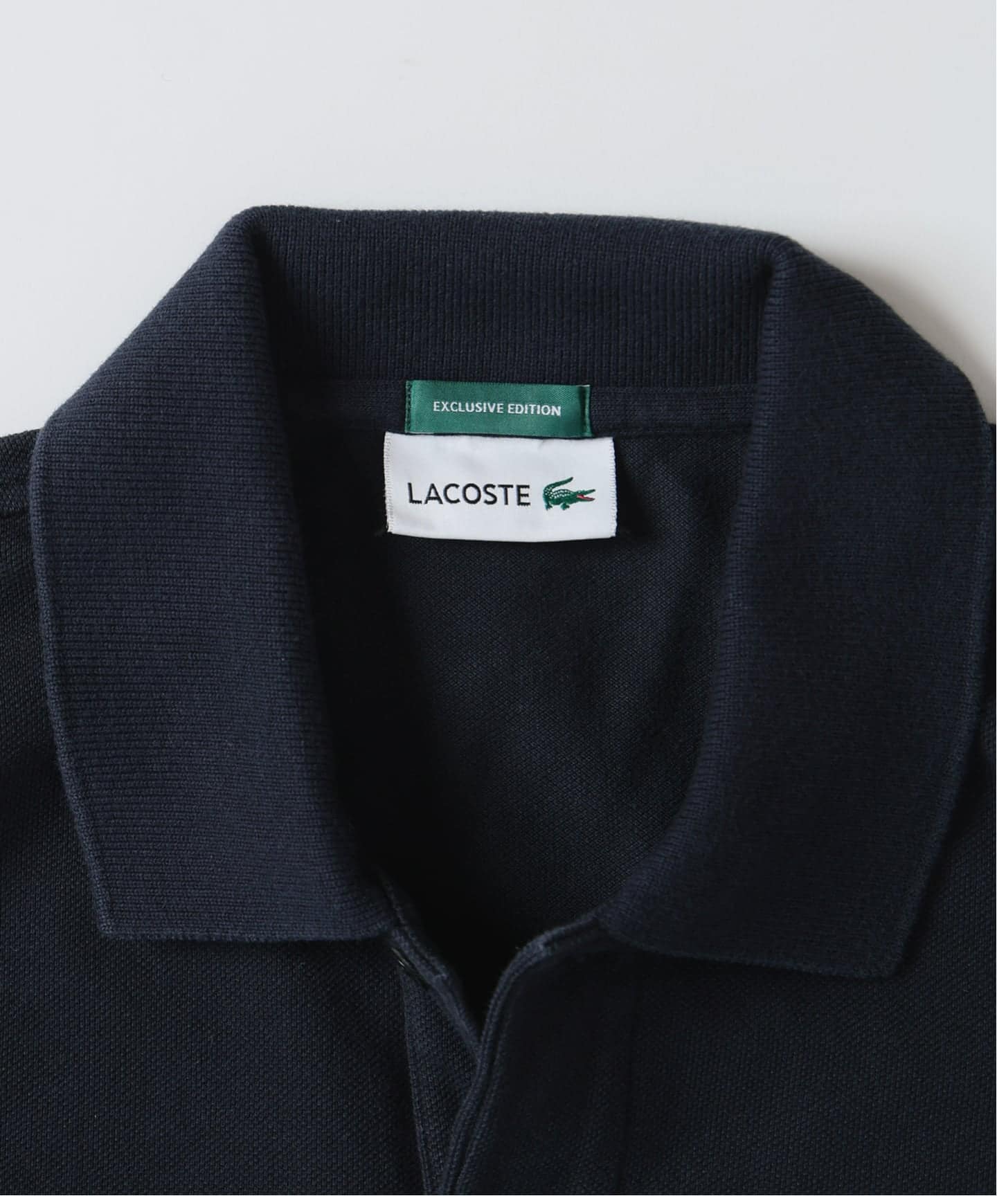 【LACOSTE×JS / ラコステ】別注 ヘビーピケポロシャツ ブラック 5 LACOSTE / ラコステ 別注 ヘビー ピケ ポロシャツ（ポロシャツ