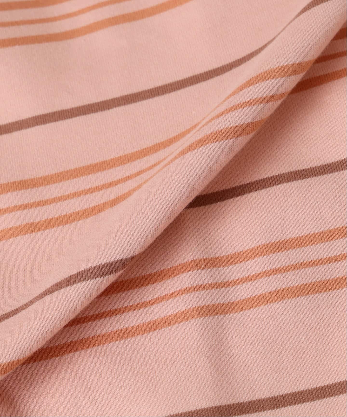 LACOSTE / ラコステ 別注 マルチ ストライプ クルーネック Tシャツ（T