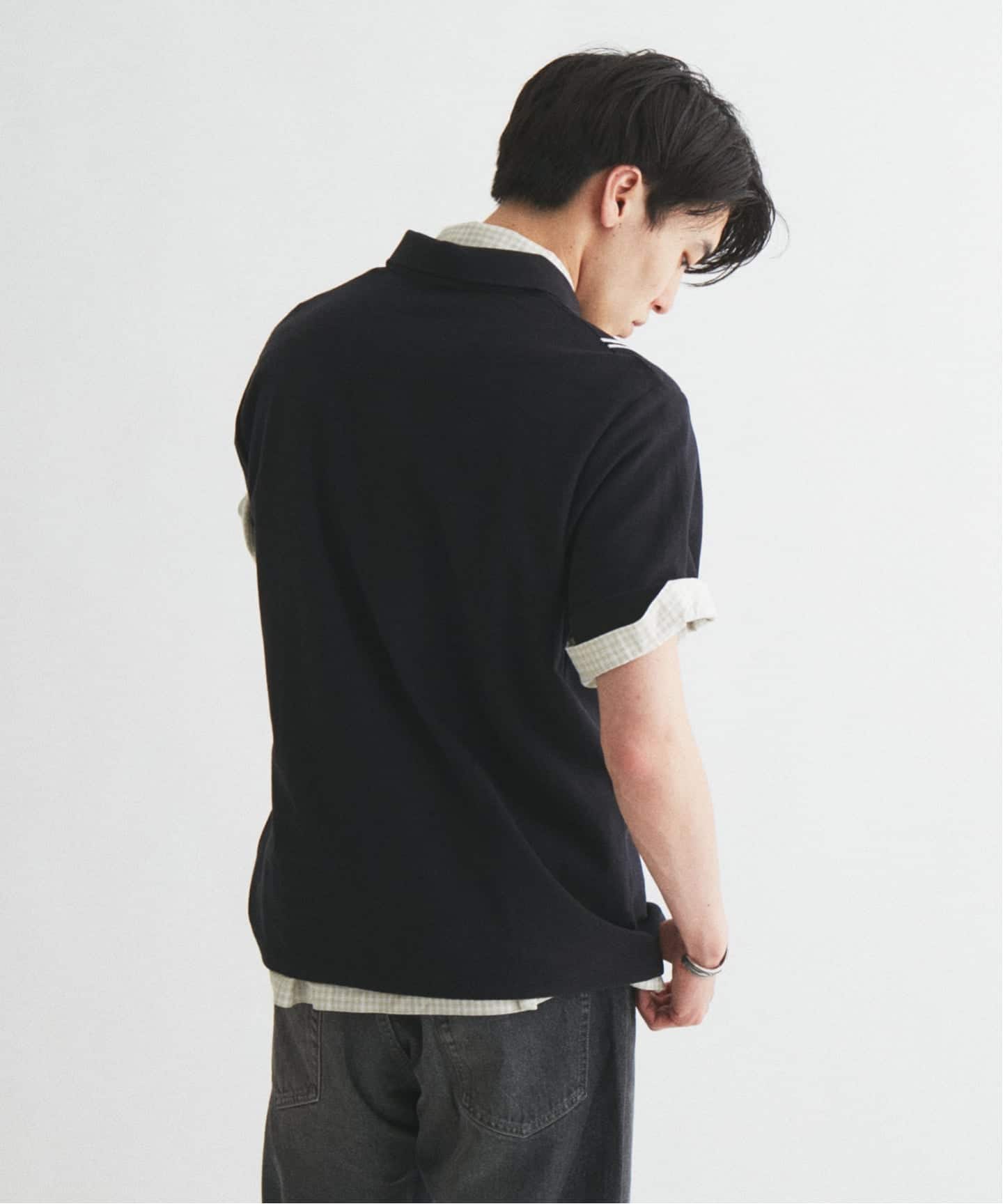 予約》FRED PERRY / フレッドペリー 別注 ストライプ ピケ ポロシャツ