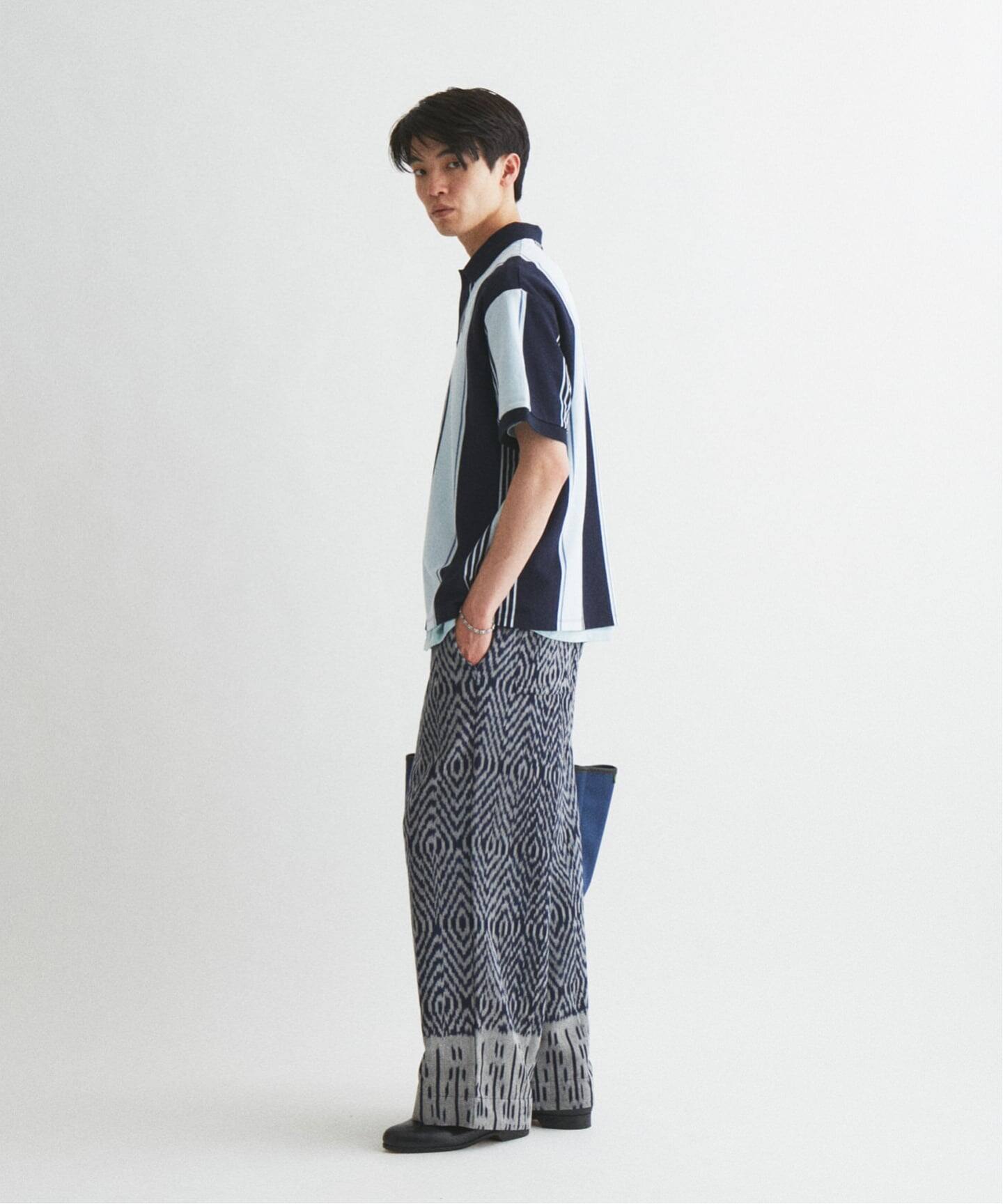 FRED PERRY / フレッドペリー 別注 ストライプ ピケ ポロシャツ