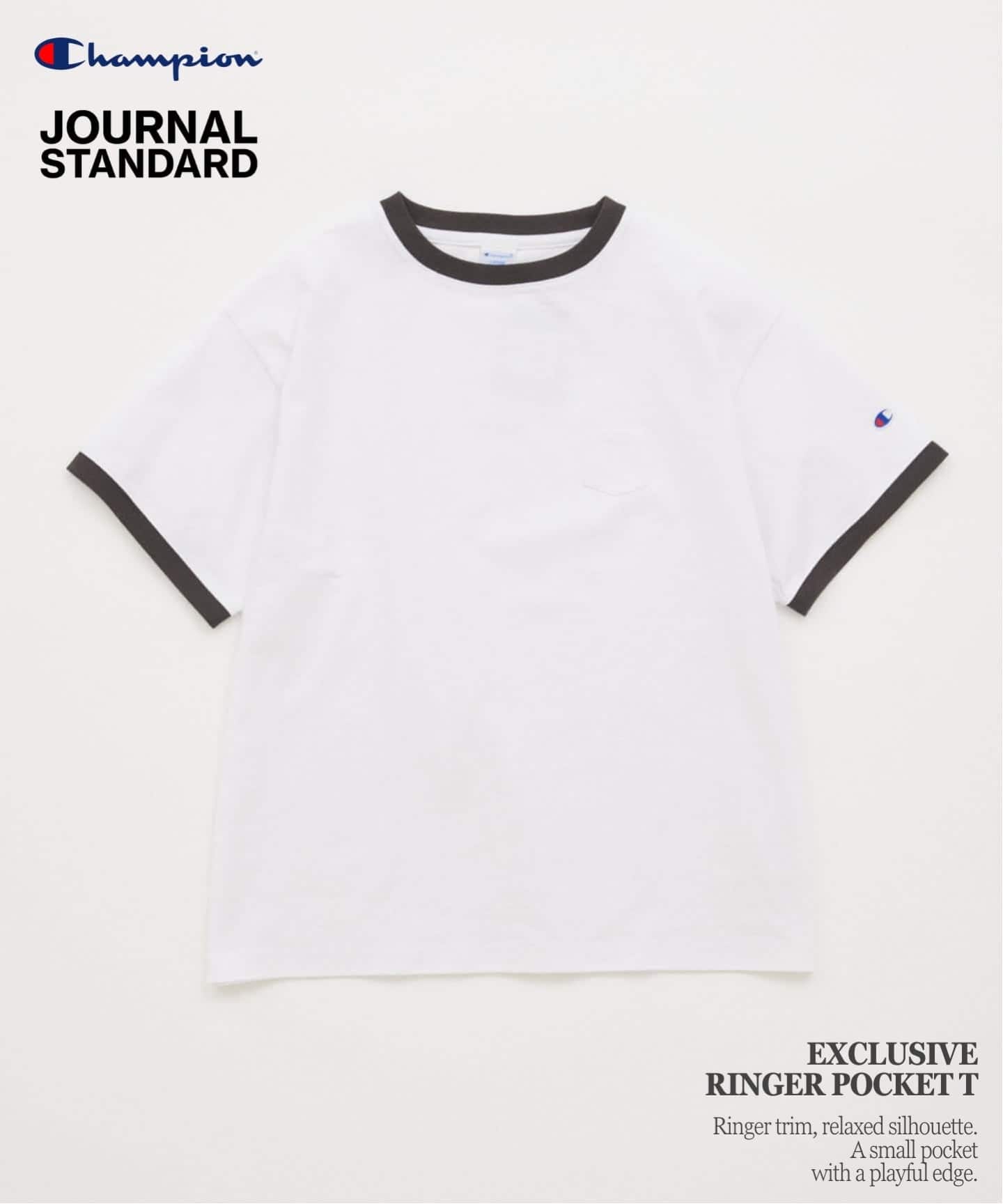 CHAMPION / チャンピオン 別注 リンガー ポケチー Tシャツ（Tシャツ