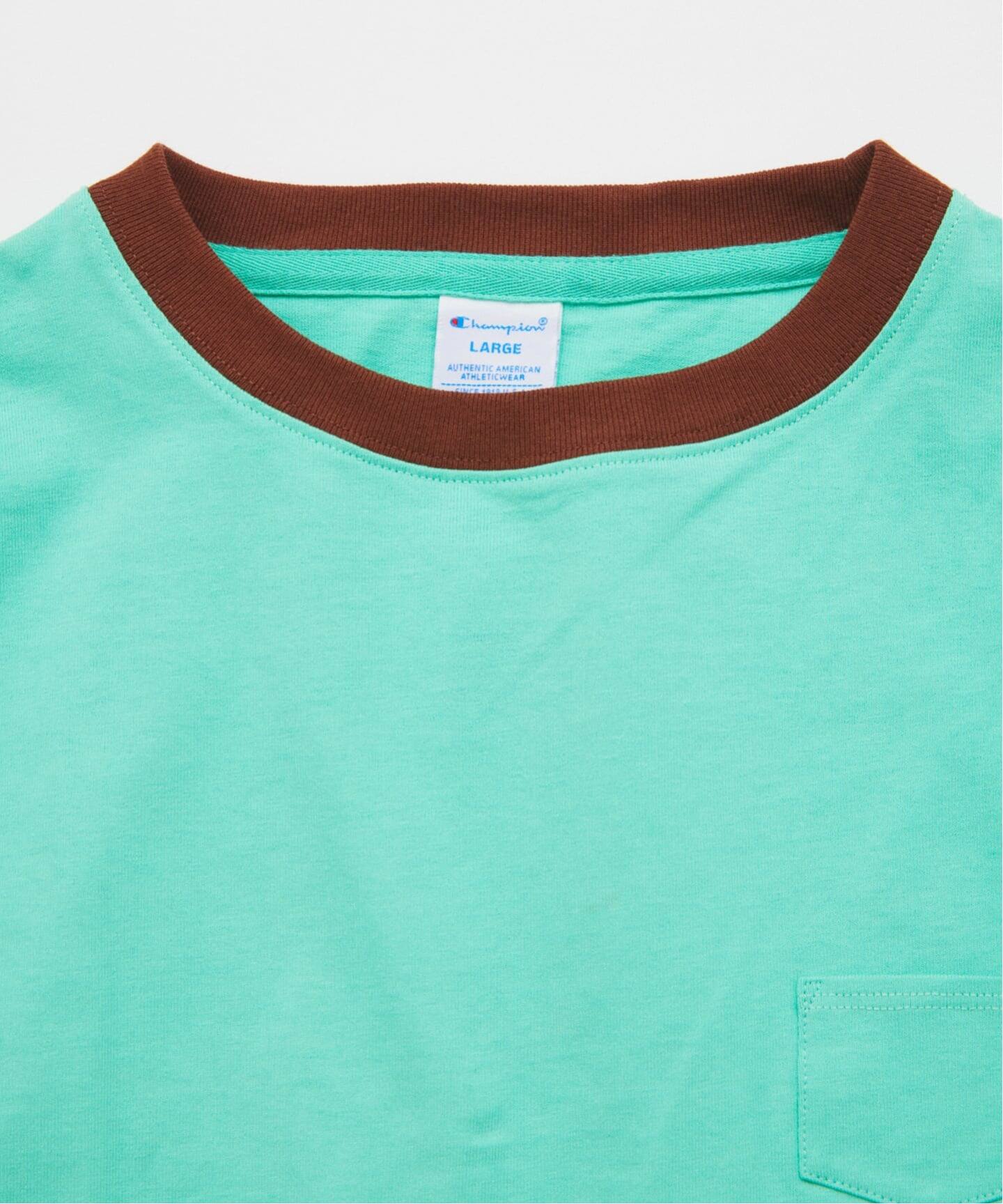CHAMPION / チャンピオン 別注 リンガー ポケチー Tシャツ（Tシャツ