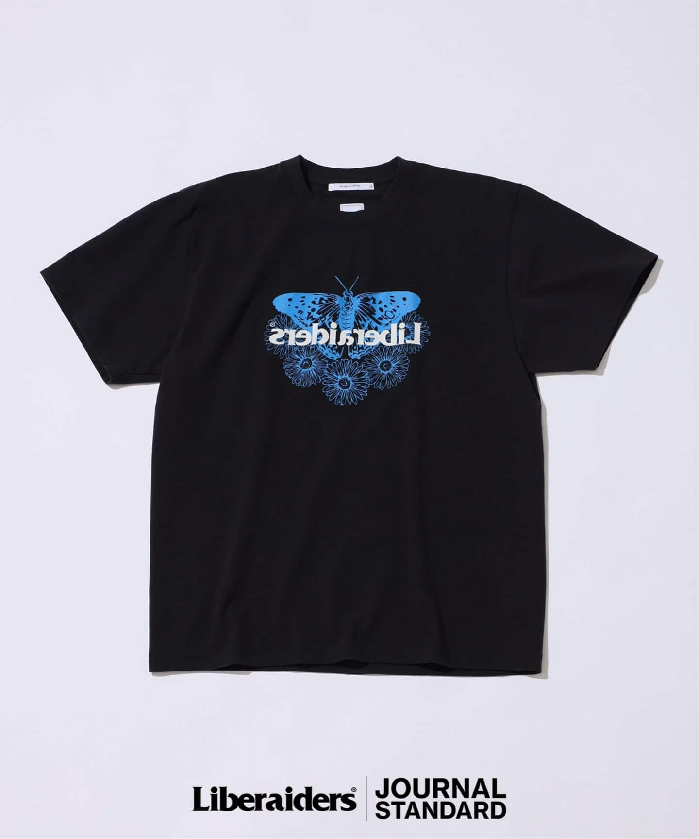 予約》Liberaiders / リベレイダース 別注 バタフライ ミラー ロゴ T