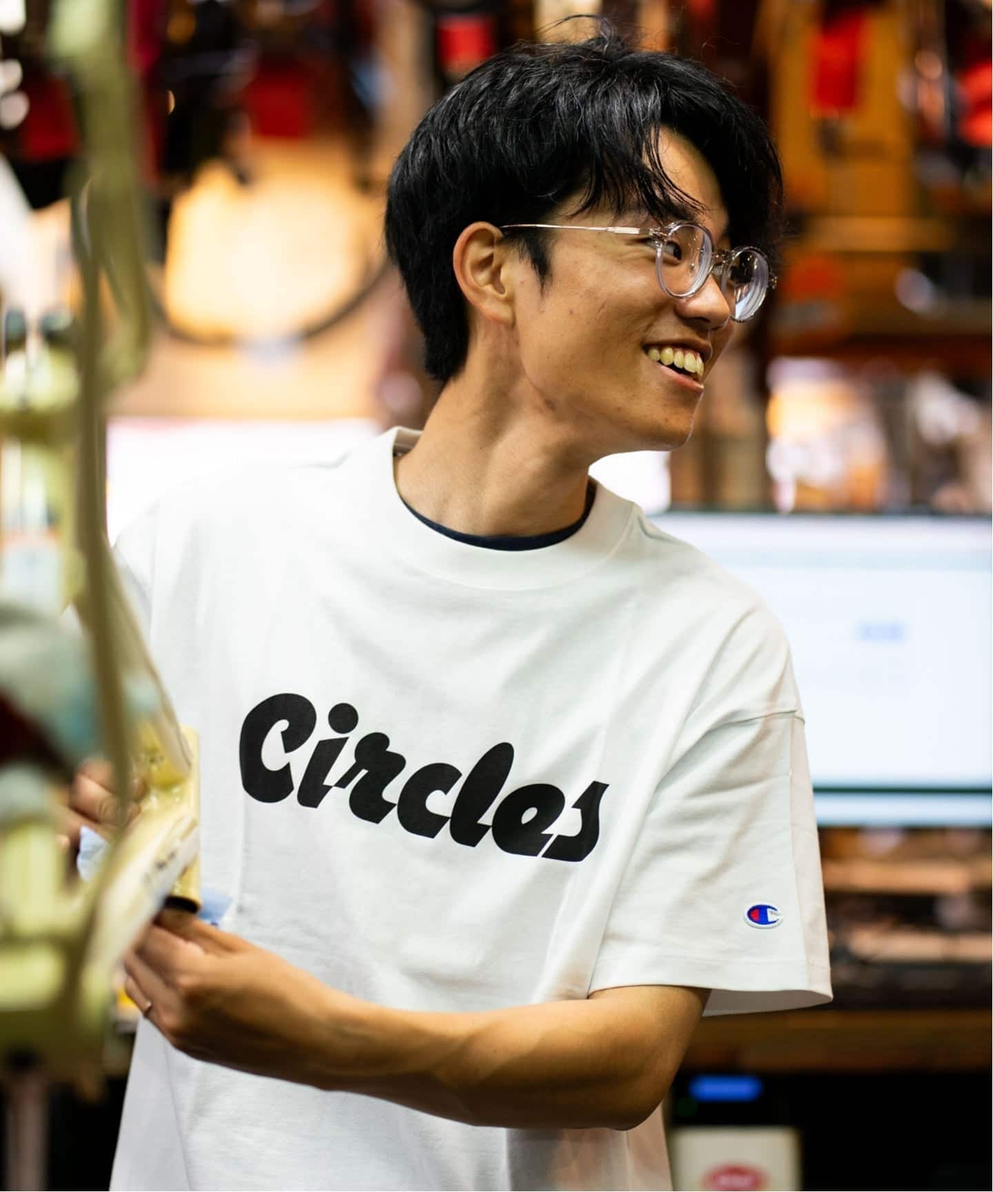 CHAMPION / チャンピオン × Circles】別注 16s/1 T-SH：Tシャツ（T