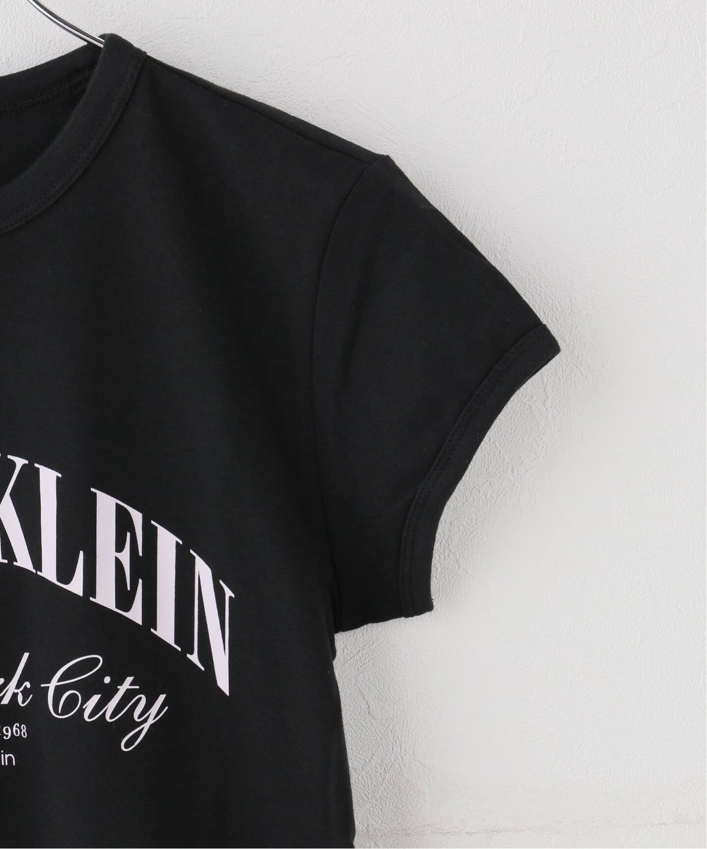 Calvain  ブランドネームデザイン　カットソー ワンピース　T Calvin Klein / カルバン クライン SS GRAPHIC LOGO BABY TEE（Tシャツ