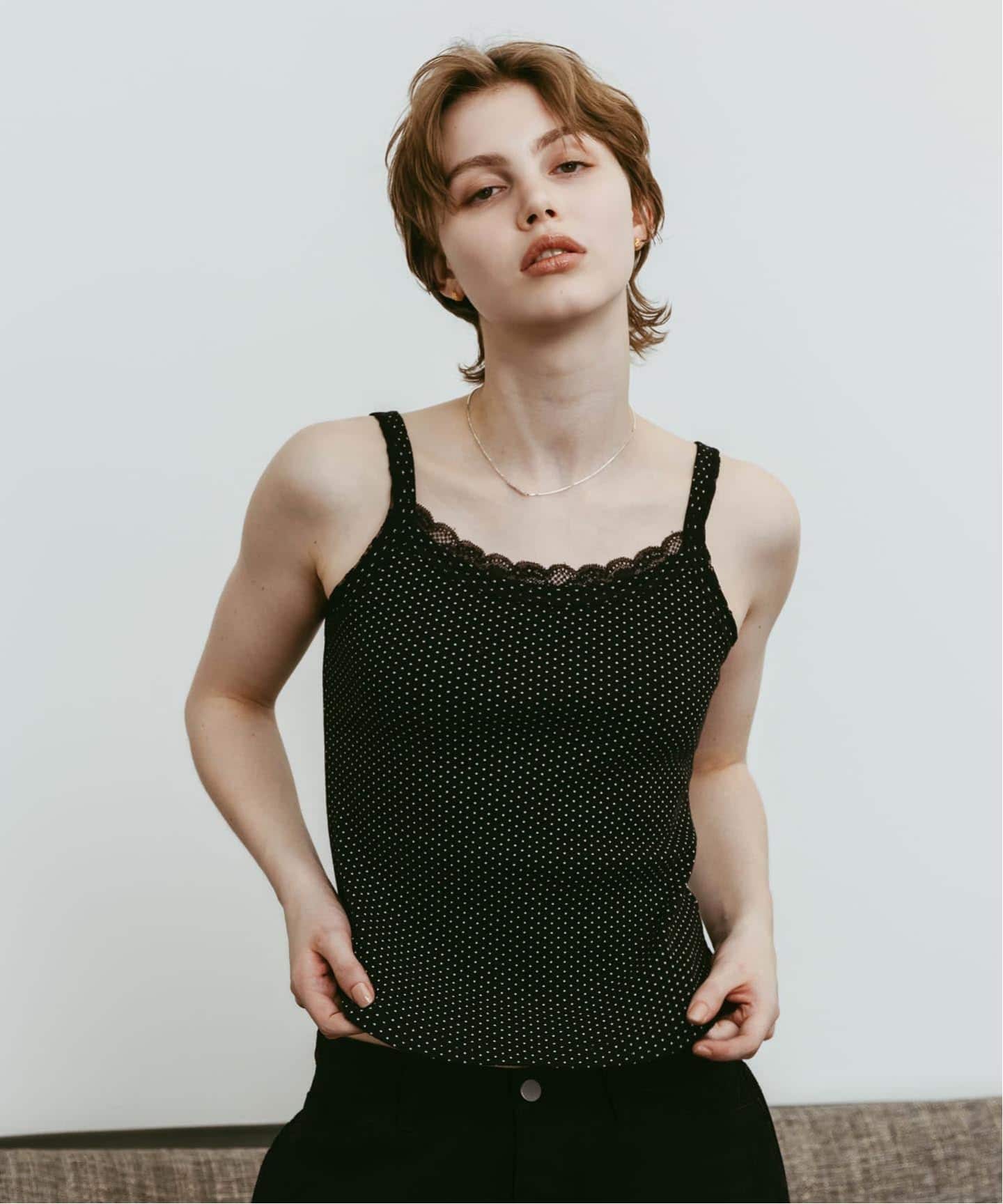 Knuth Marf / クヌースマーフ lace detail camisole（キャミソール