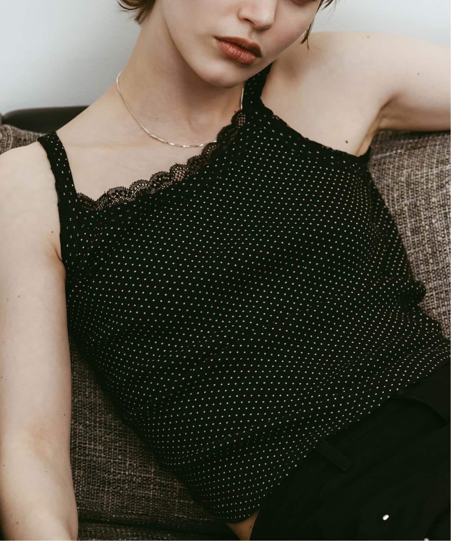 【Knuth Marf】pattern lace all in one Knuth Marf / クヌースマーフ lace detail camisole（キャミソール