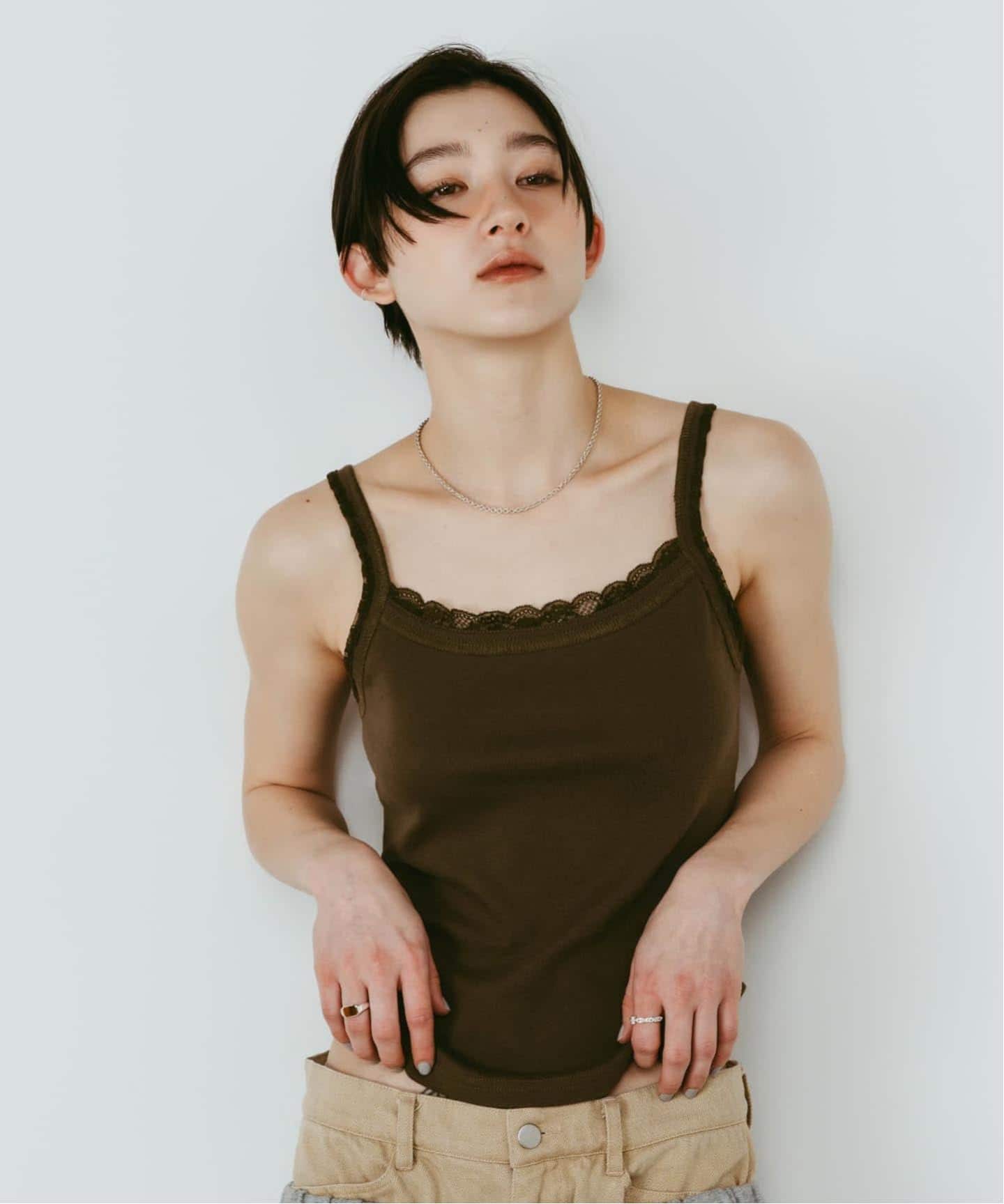 Knuth Marf / クヌースマーフ lace detail camisole（キャミソール