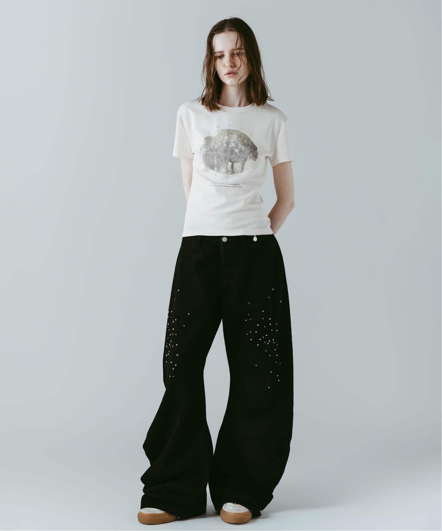 Knuth Marf / クヌースマーフ studded compact tee（Tシャツ