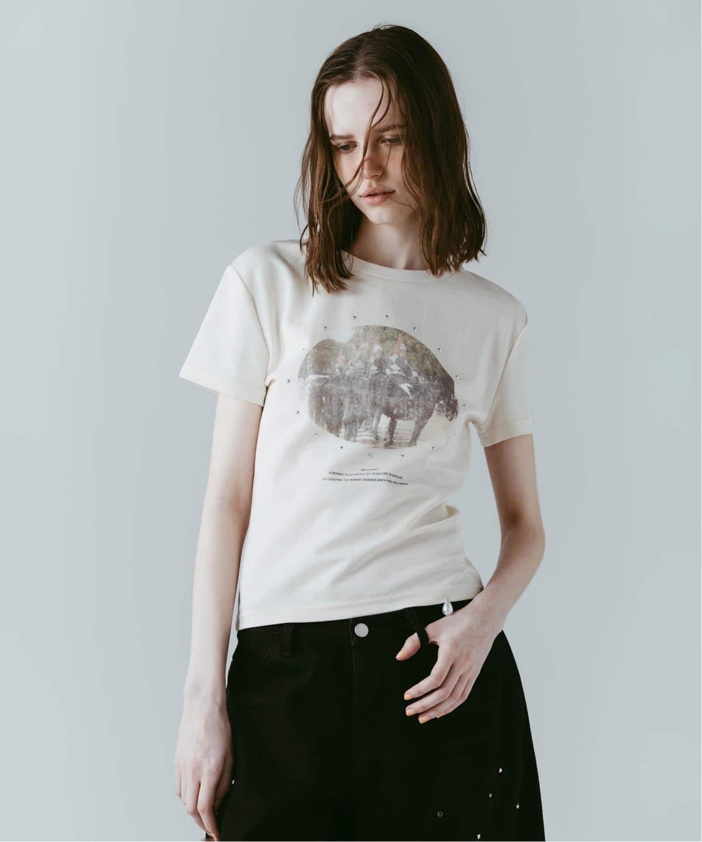 Knuth Marf / クヌースマーフ studded compact tee（Tシャツ
