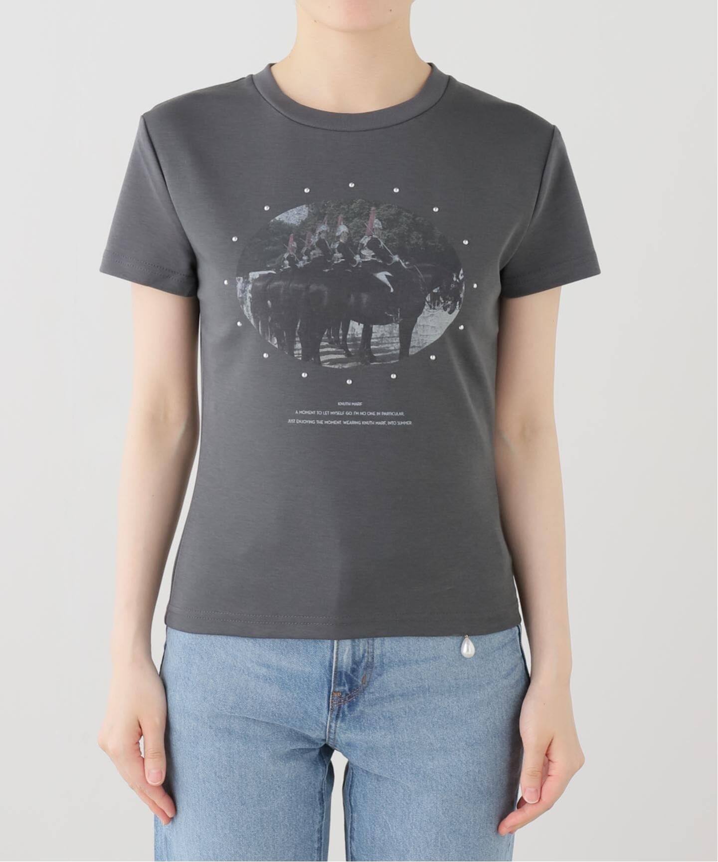 Knuth Marf / クヌースマーフ studded compact tee（Tシャツ