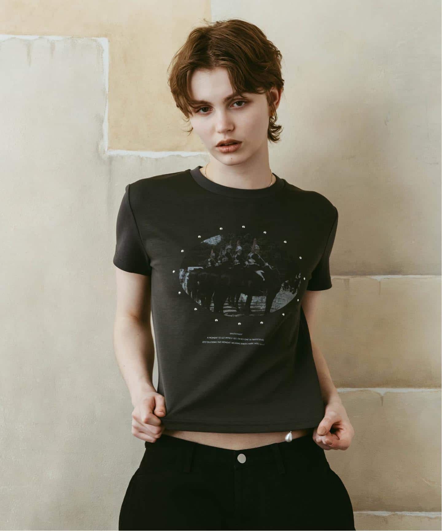Knuth Marf / クヌースマーフ studded compact tee（Tシャツ